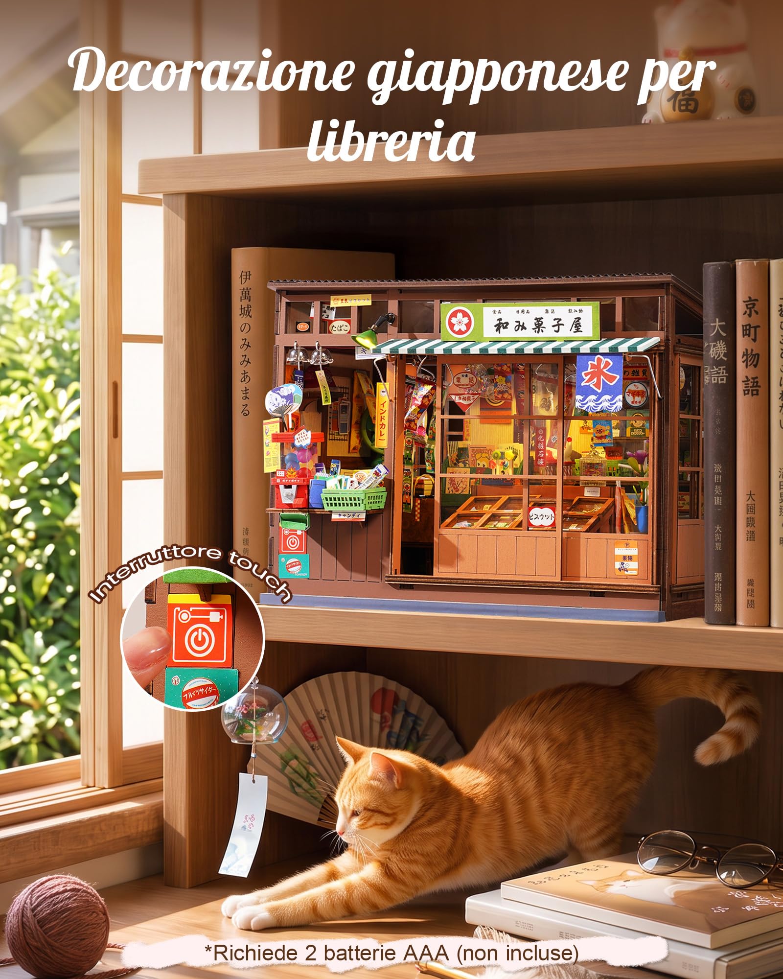 Rolife Maison Miniature pour Adultes, Nostalgic Corner Shop Japan Book Nook