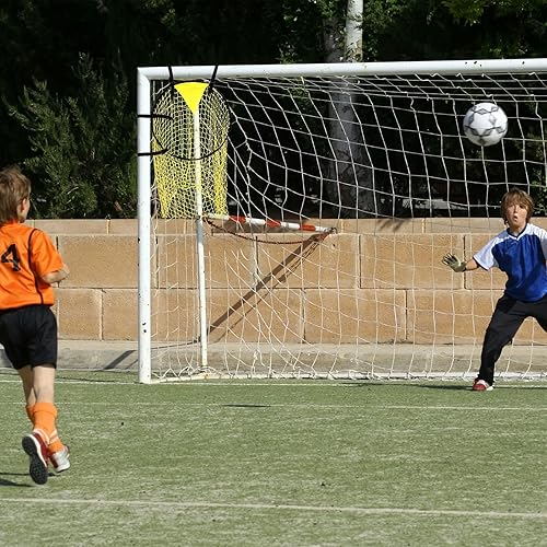 Miniatura 5 de Deekin 2 cubos de fútbol con zonas de puntuación resaltadas, redes de tiro de esquina para disparar precisión, equipo de práctica de entrenamiento,