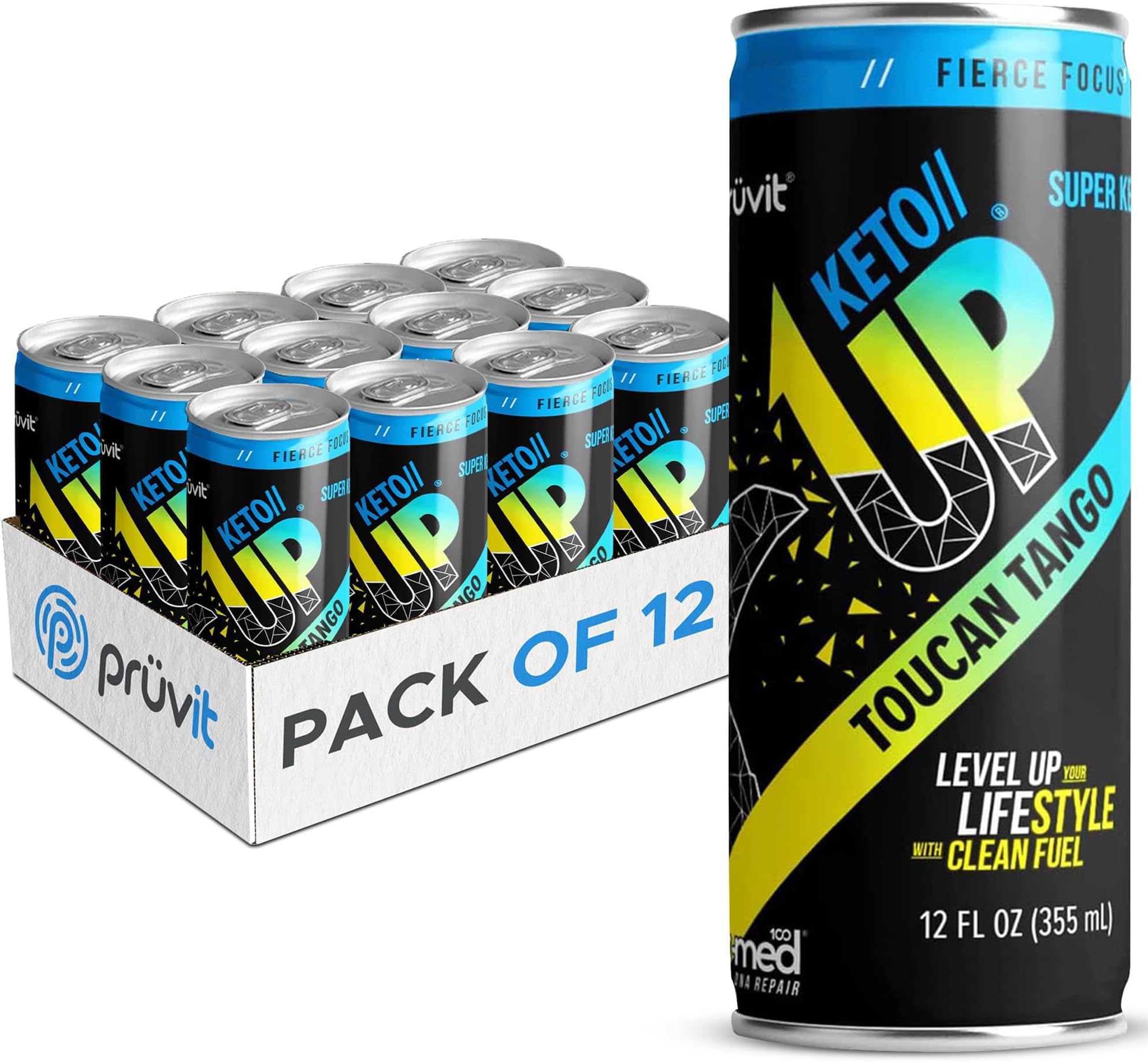 The Toucan Tango Keto//Up® Drink – Ready-to-Drink Ketones for Focus for Men and Women - 12 Pack