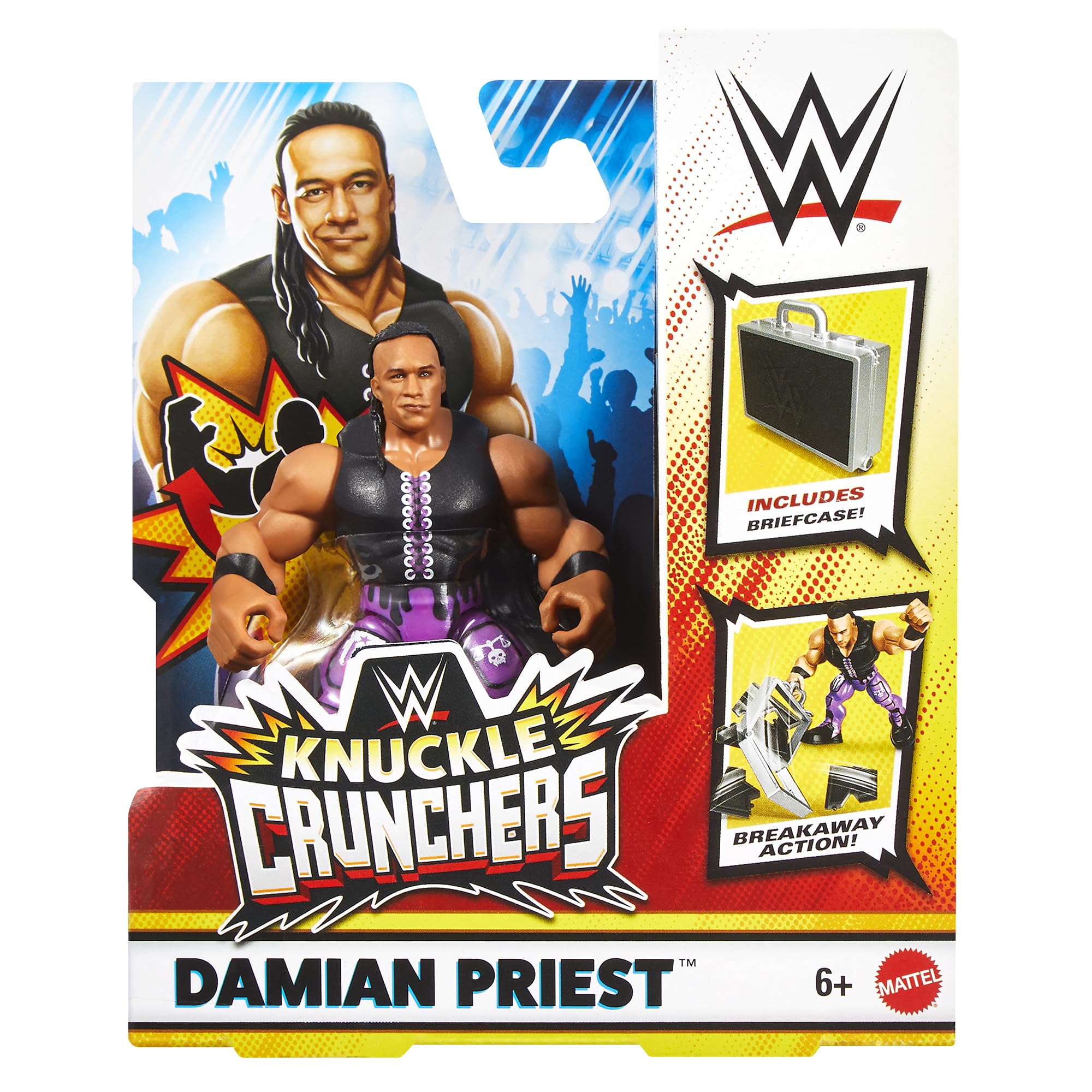 Amazon.com: WWE Damian Priest Knuckle Crunchers 4 Toy Wrestling