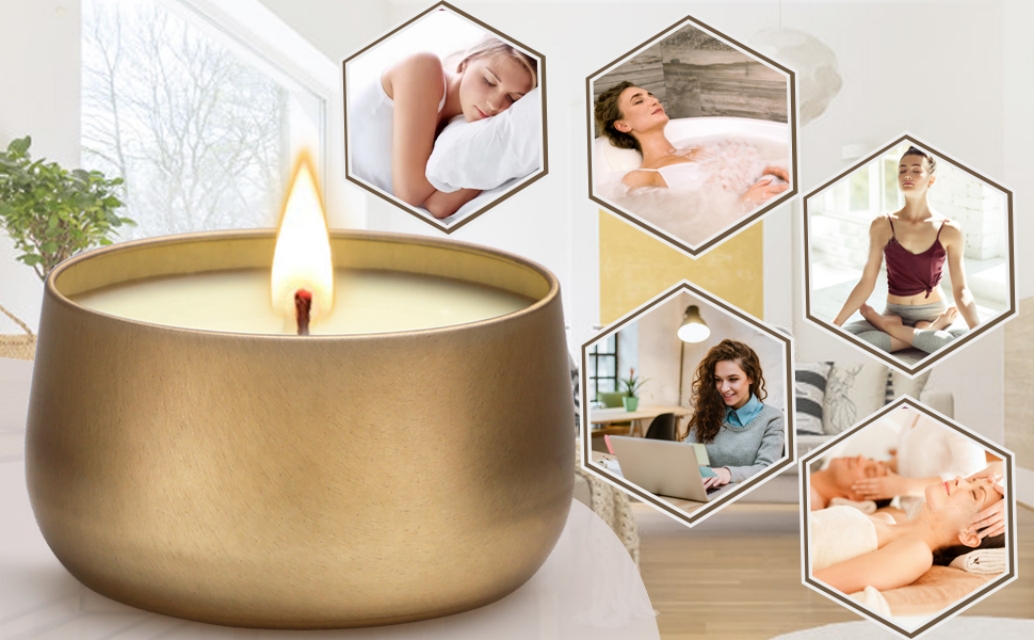 YMing Duftkerzen Mexikanische Orangenblüte, 100% Soja Wachs Kerzen in Dosen, 7 Unzen Aromatherapie, Dauer 40-45 Stunden, Entspannung, Meditation, Heimduft, Duftkerzen Geschenk für frauen - Image 8