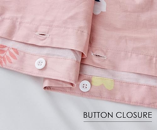 Miniatura 6 de SLEEPBELLA - Funda de edredón tamaño King, 600hilos de algodón con estampado floral de cachemira azul y verde, reversible