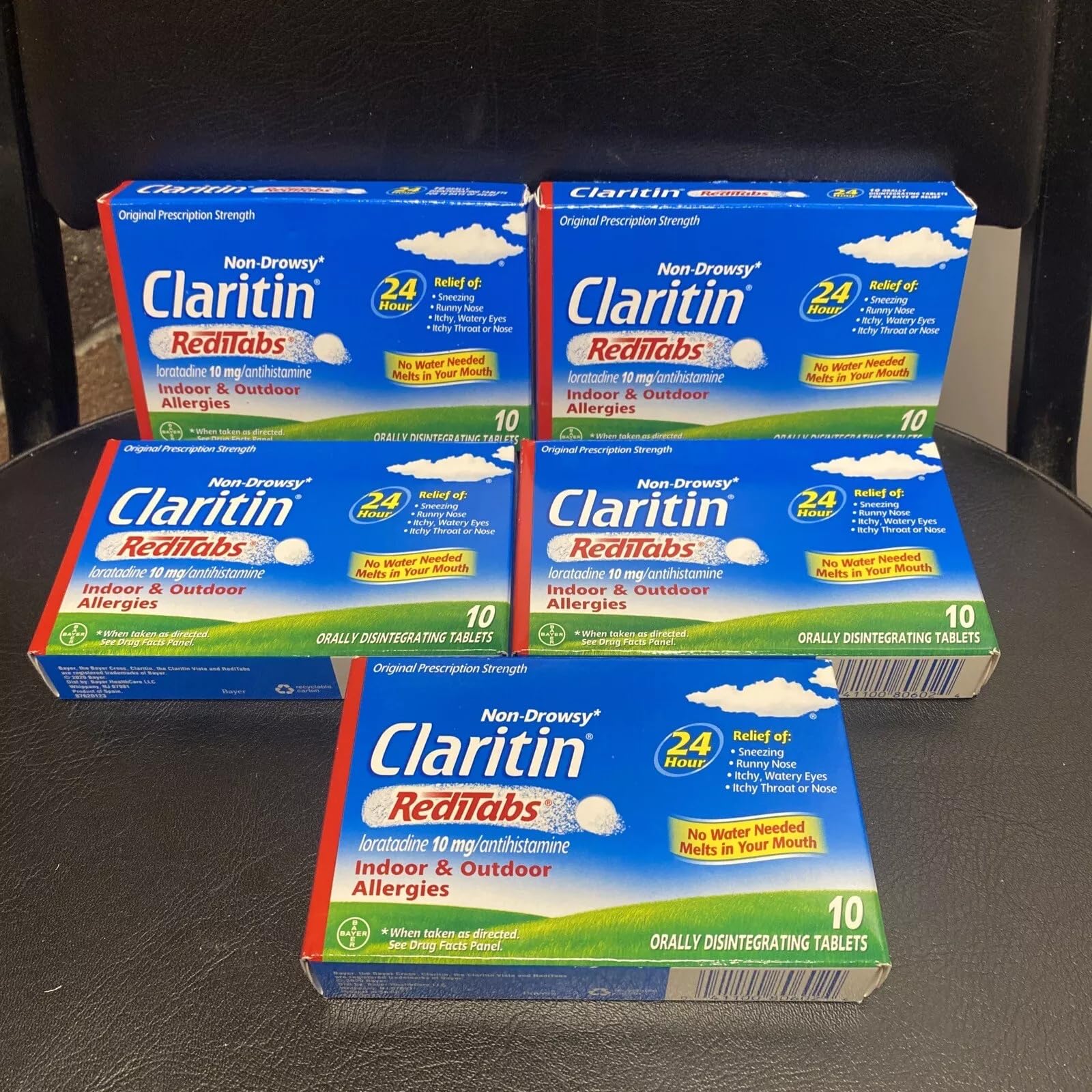 Claritin 24 Hour Indoor & Outdoor Allergy RediTabs - 10 ct, Pack of 4