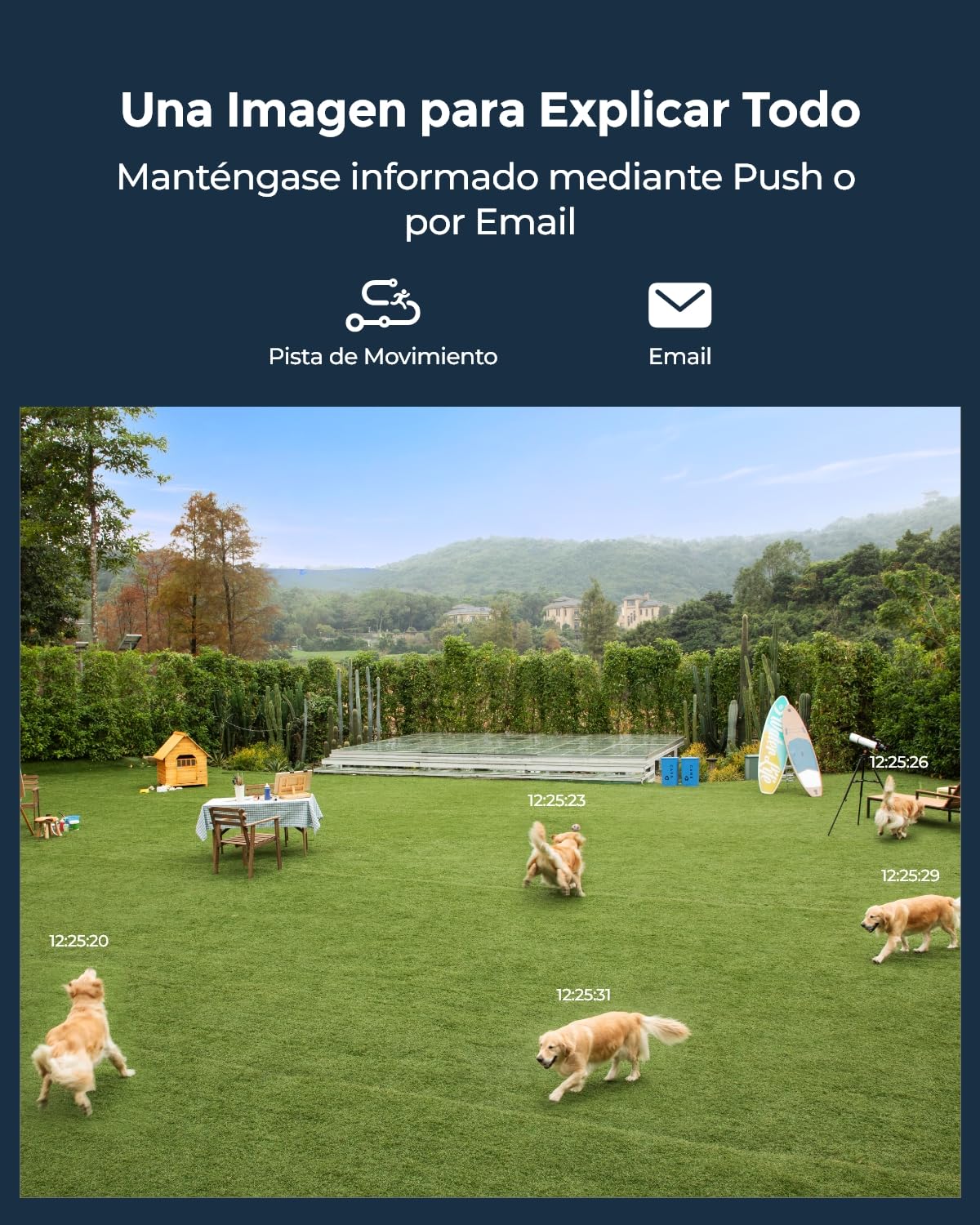 Reolink Cámara Seguridad Exterior PoE 16MP UHD 180° Panorámica, Lente Dual, Motion Track, Vista Nocturna a Color, Focos, Detección y Alerta Inteligente, Audio Bidireccional, IK10, IP67, Duo 3V PoE