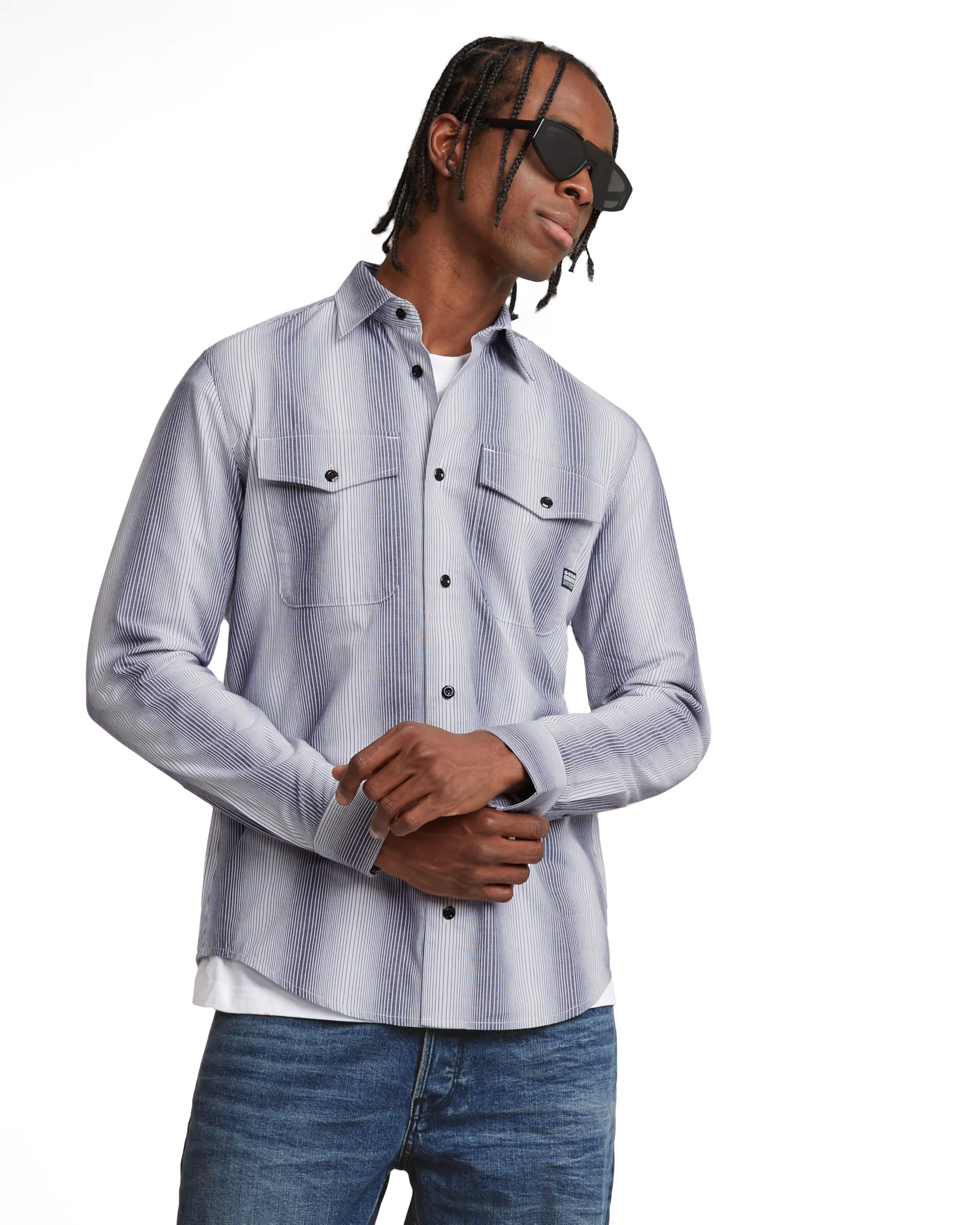 G-Star Herren Marine Slim Hemd