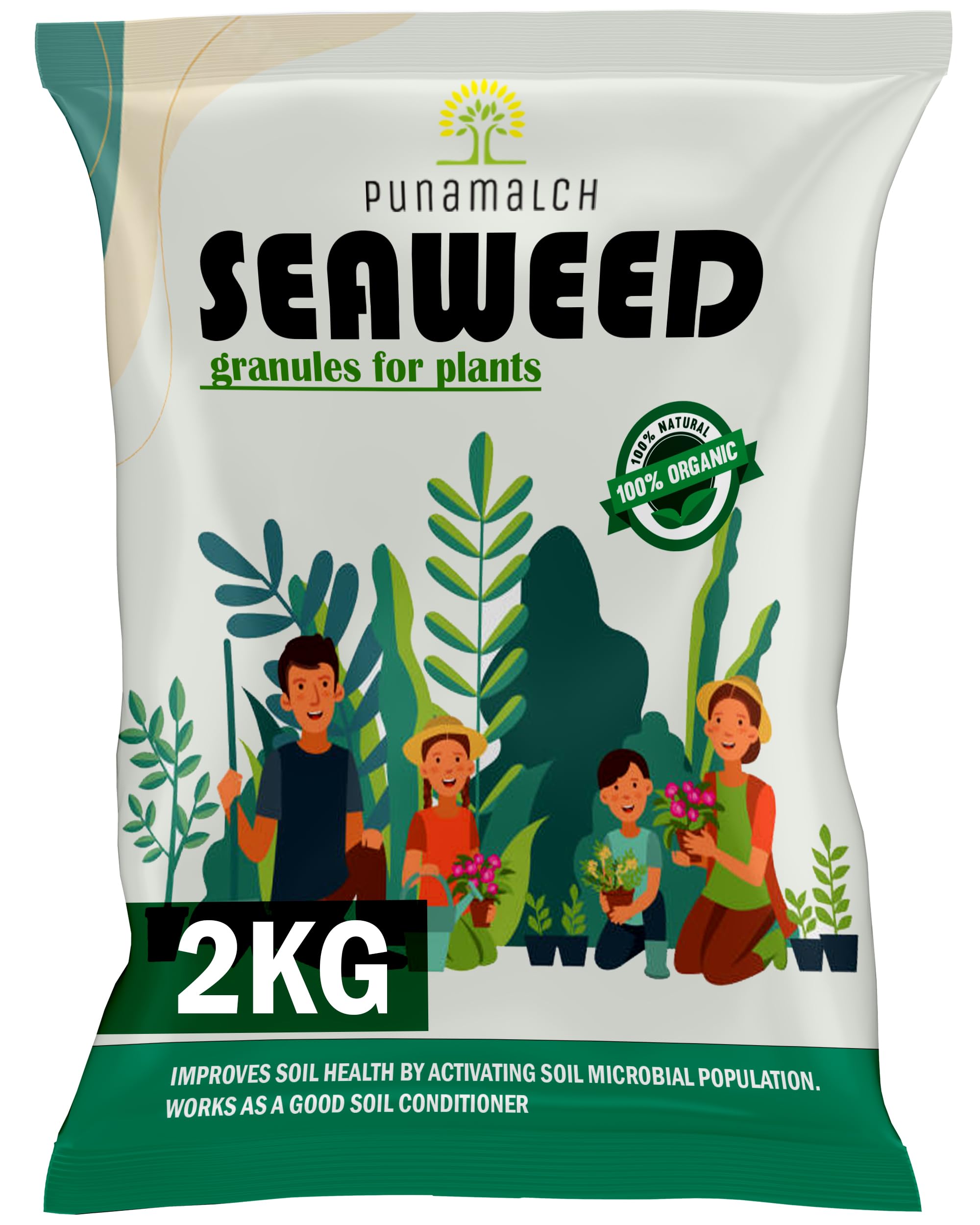punamulch Seaweed Fertilizer for Plant, Seaweed Granules for Plants Seaweed Extract Granules - Organic Fertilizer & Growth Promoter for Plants 2 kg (B0CXJKG6H1) Amazon Price History, Amazon Price Tracker