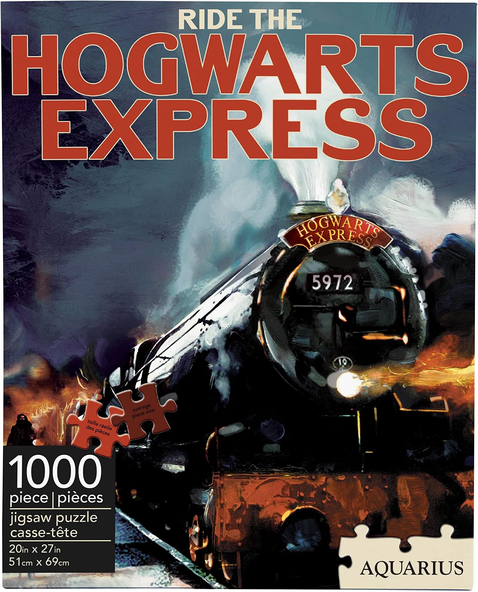 Harry Potter Puzzle Hogwarts Express Train (1000 Piece Jigsaw Puzzle) - Officially Licensed Harry Potter Merchandise & Collectibles - Glare Free - Virtually No Puzzle Dust - 20 x 27 Inches