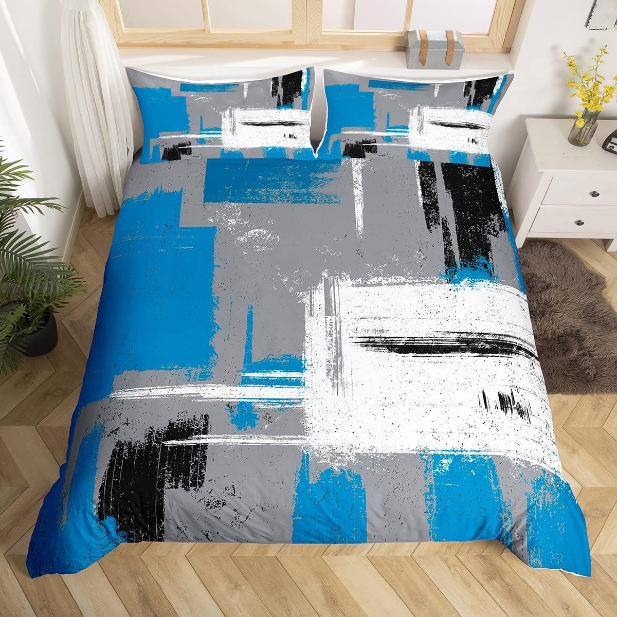 Feelyou Abstract Art Duvet Cover Full Size Children Kids Ultra Soft image 3