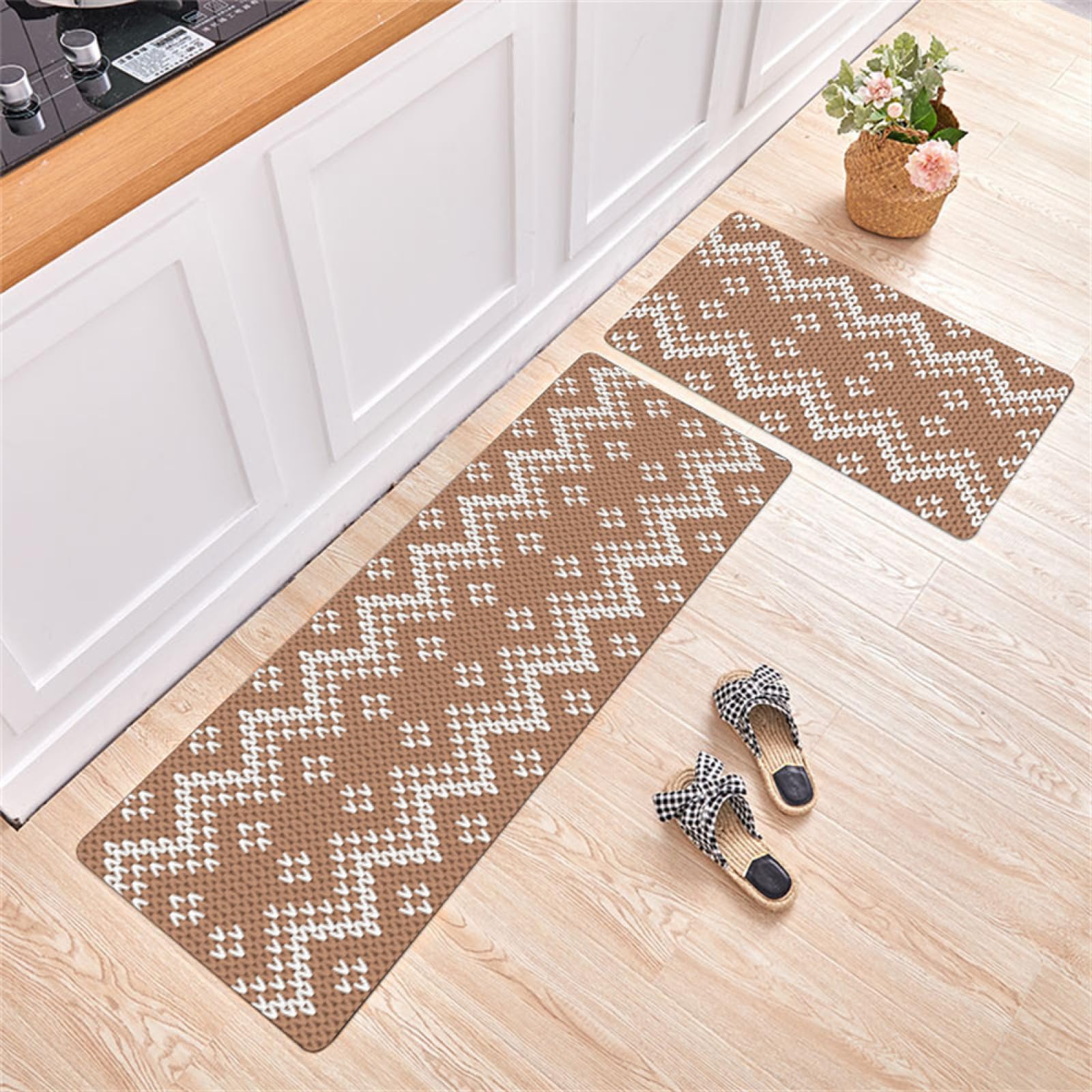 Tapis cuisine super absorbe l'eau et l'huile 45x70cm lavable pour protéger votre carrelage