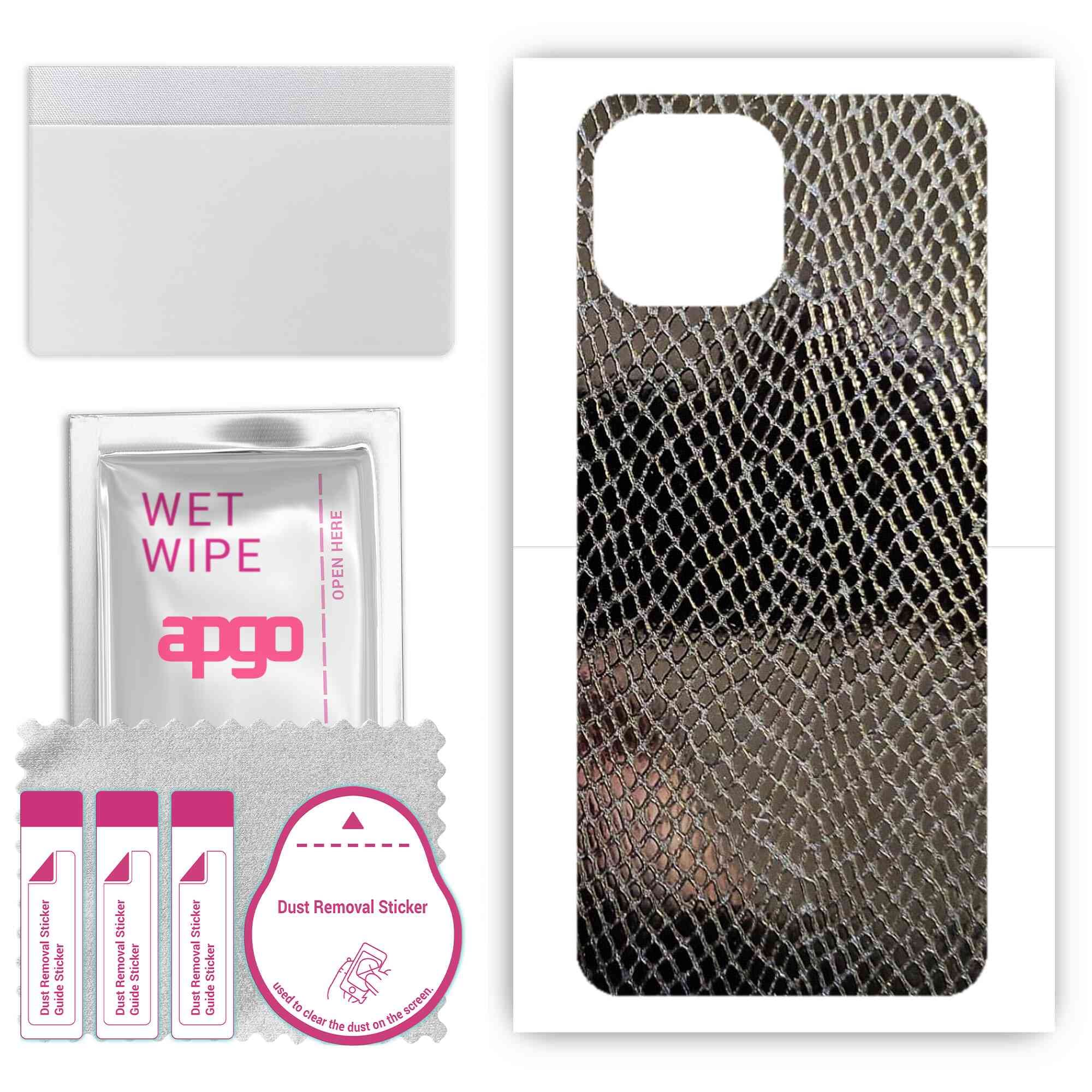 Apgo Handy Skin Für Xiaomi 11 Lite 5G NE - Schlangenleder Design