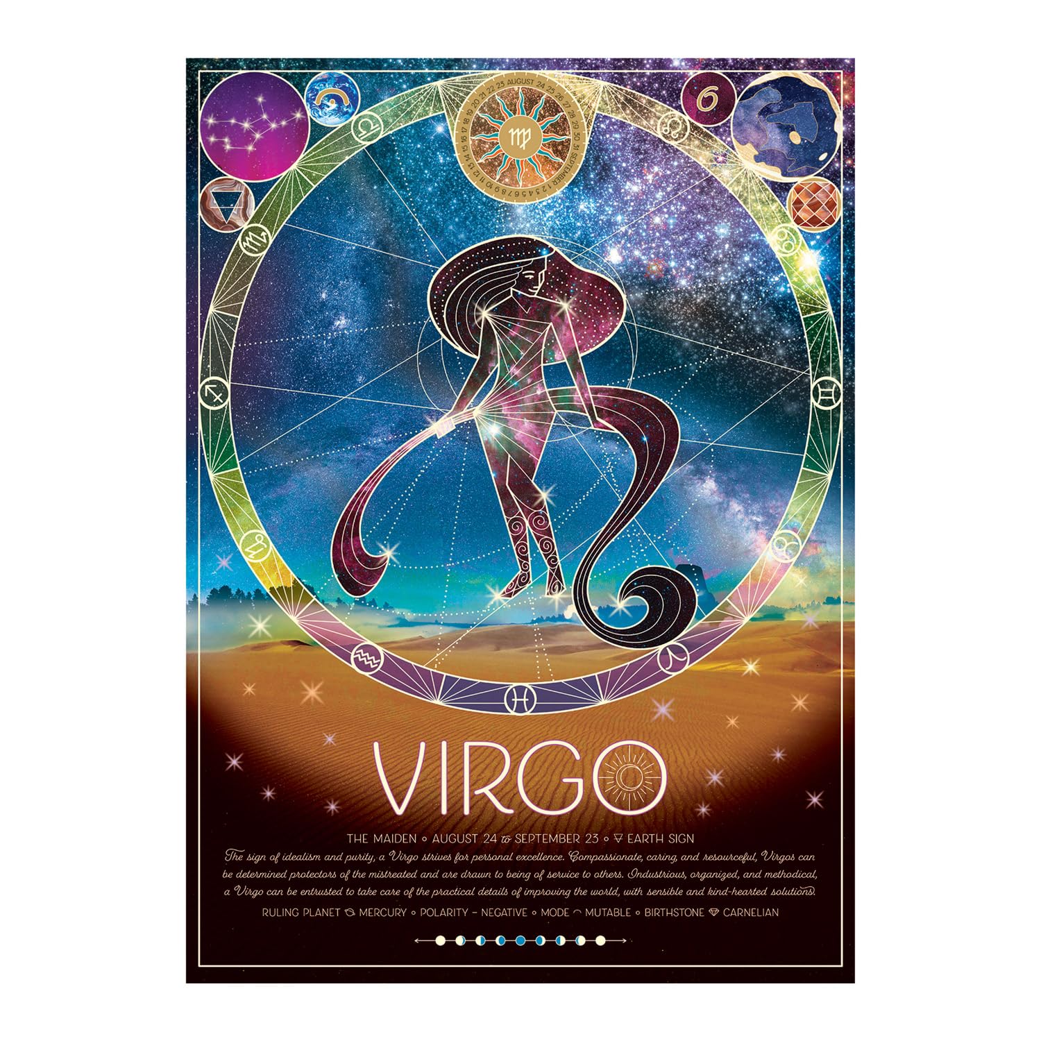 Amazon.com: Cobble Hill 500 Piece Zodiac Puzzle - Virgo - Sample