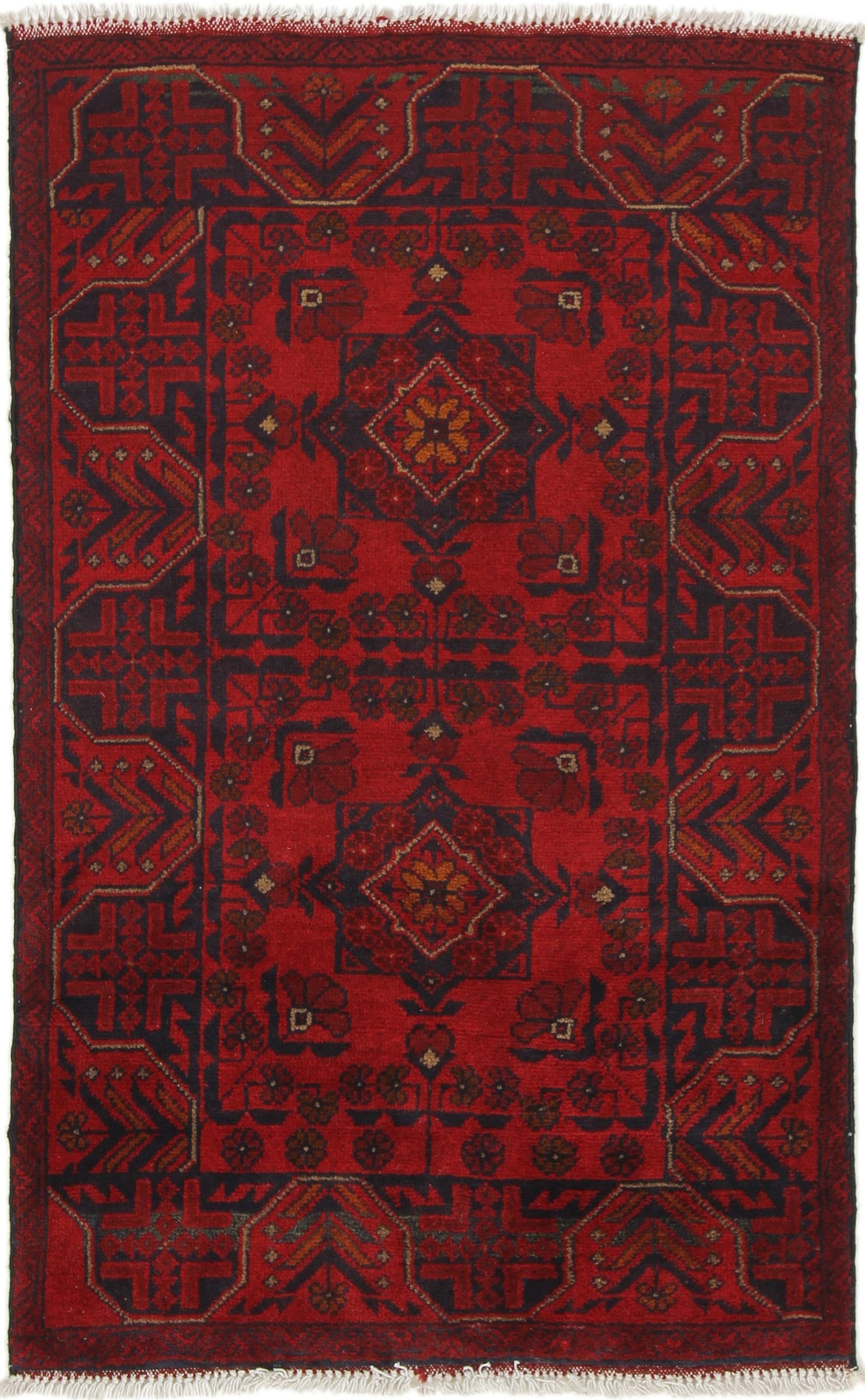 Tapis d'Orient Khal Mohammadi tapis laine noué main dimensions 77x120
