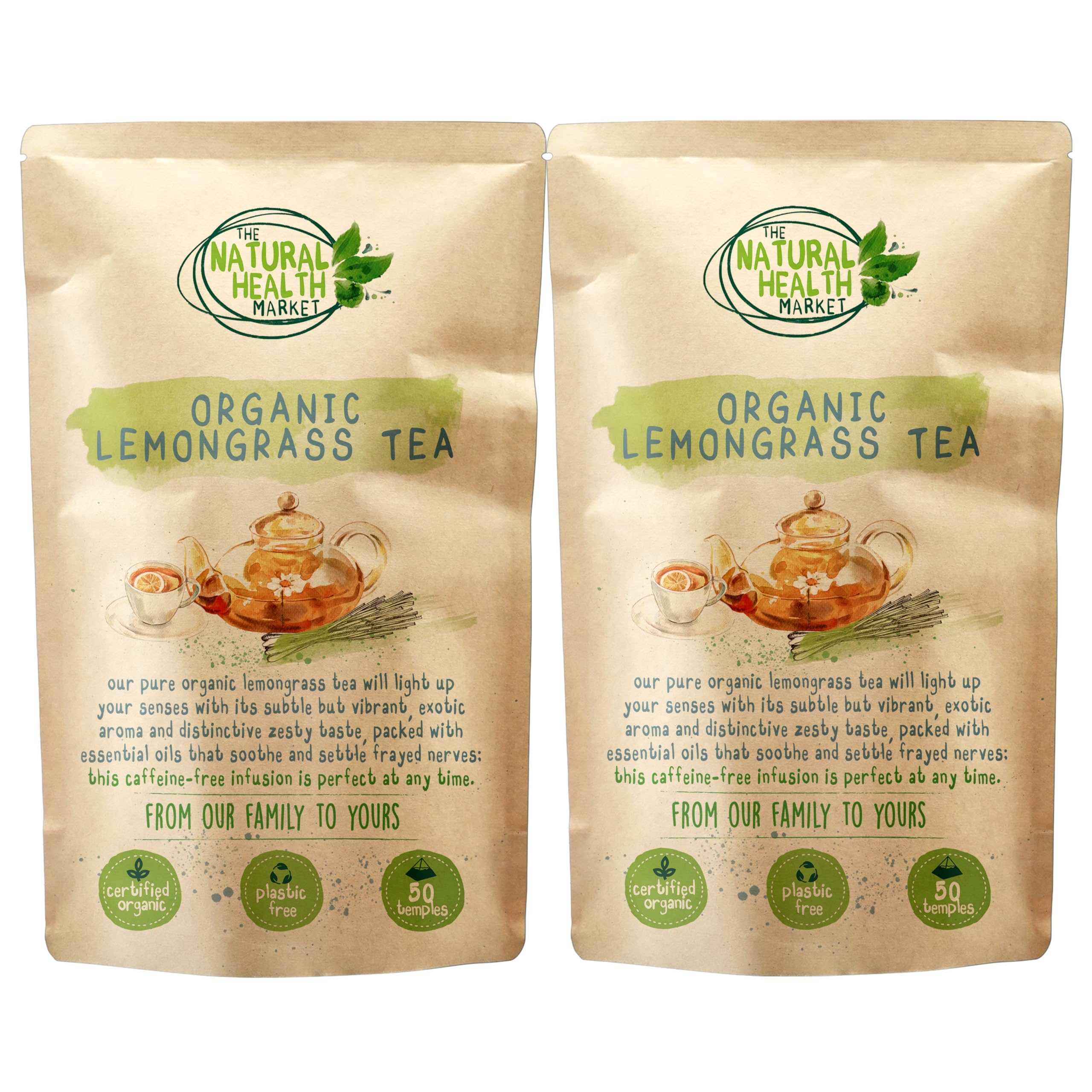 Organic Ginger Tea Bags – Strong Pure Ginger Root Herbal Tea – Plastic-Free & Caffeine-Free – Soil Association Organic – 50 Compostable Tea Bags – The Natural Health Market — view 42