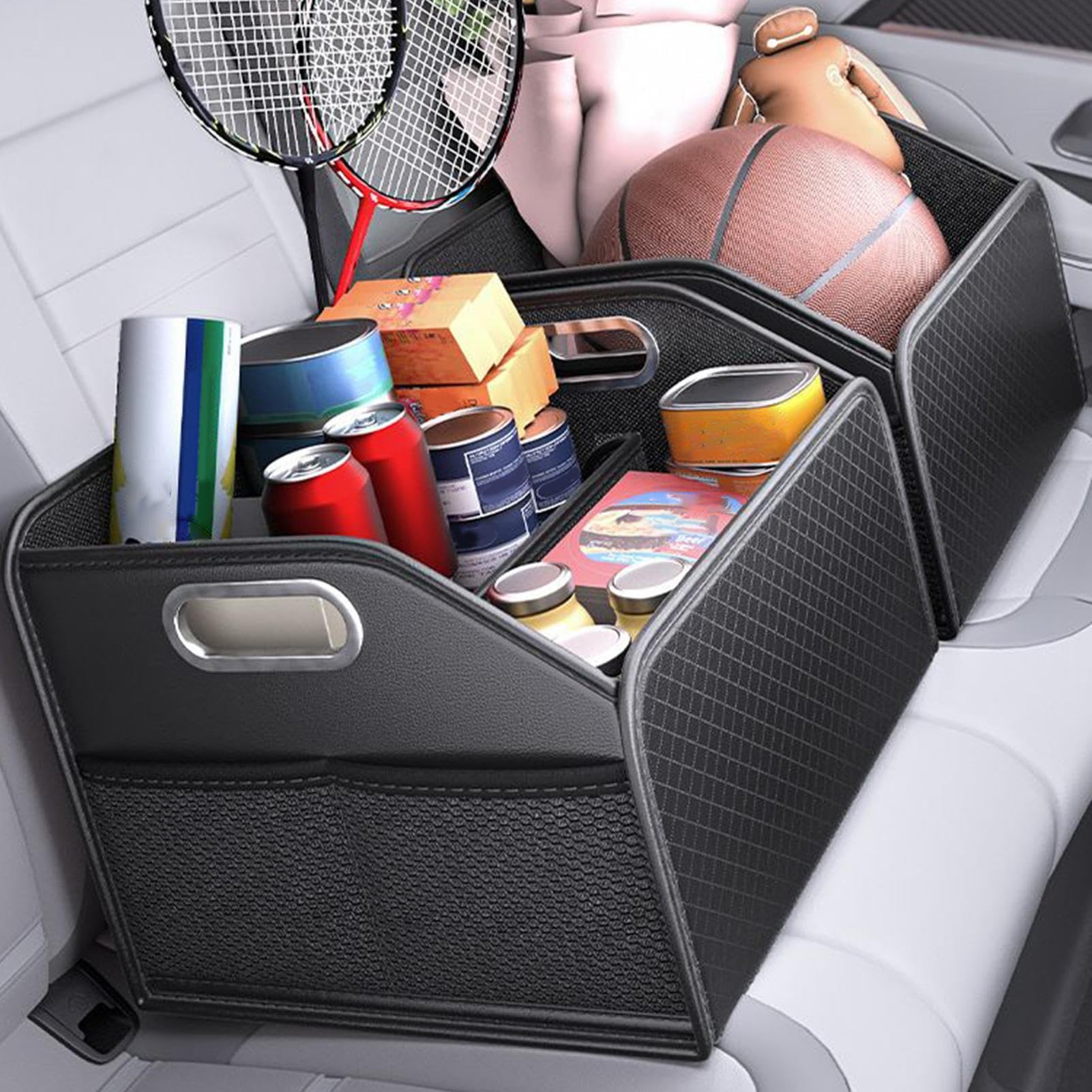 Organizzatore Bagagliaio Con Multipli Scomparti E Maniglie