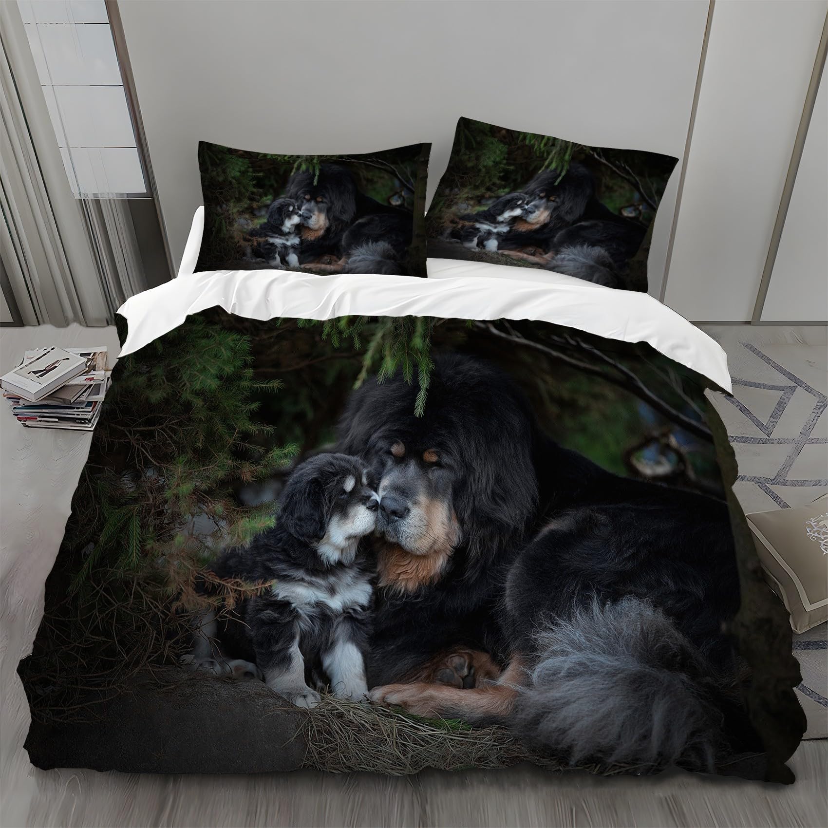 Housse de couette 240x260 infroissable en microfibre pour un lit parfait sans repassage