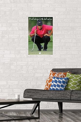 Miniatura 2 de Trends International Tiger Woods - Póster de pared The Ball & Me, 14.725 x 22.375 pulgadas, versión premium sin marco