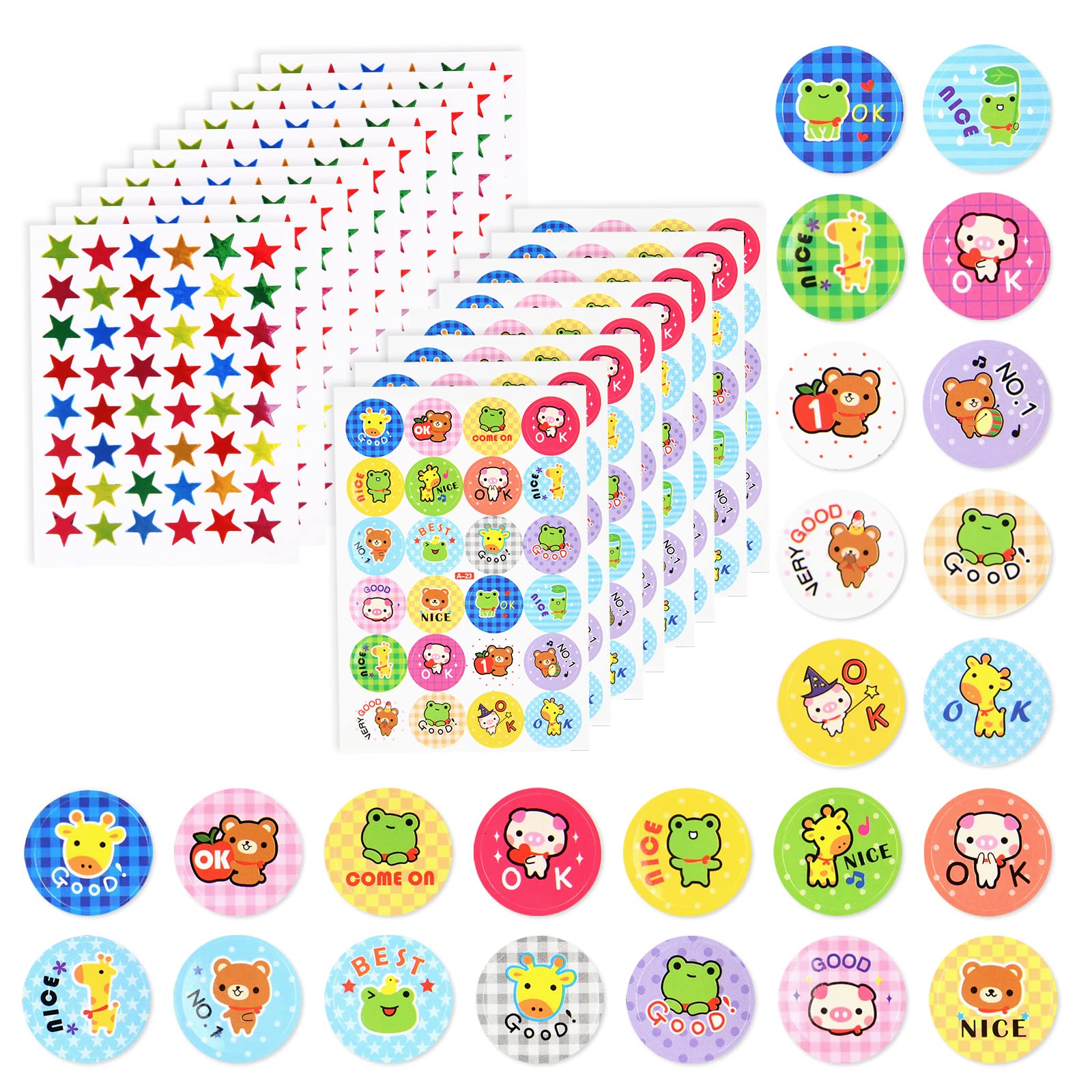 Stelle Colorate Tabella Premi Per Bambine Little Princess - Con 100 Adesivi Stella Oro, Per Incentivare Il Buon Comportamento Adesivi Piccoli - Foto 9