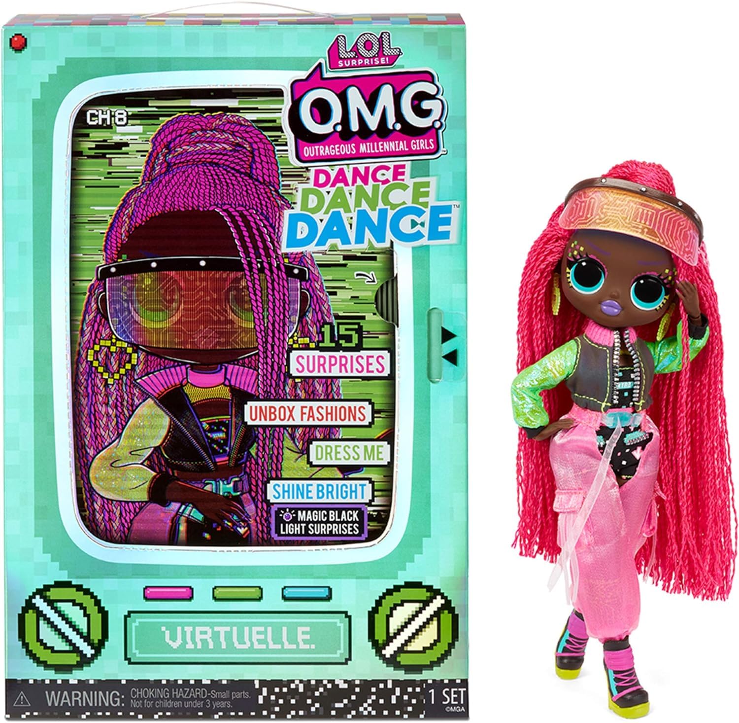 Toys Uncle L*O*L suprirse (O M G Dance Dance Virtuelle Fashion Doll with 15 Surprises)