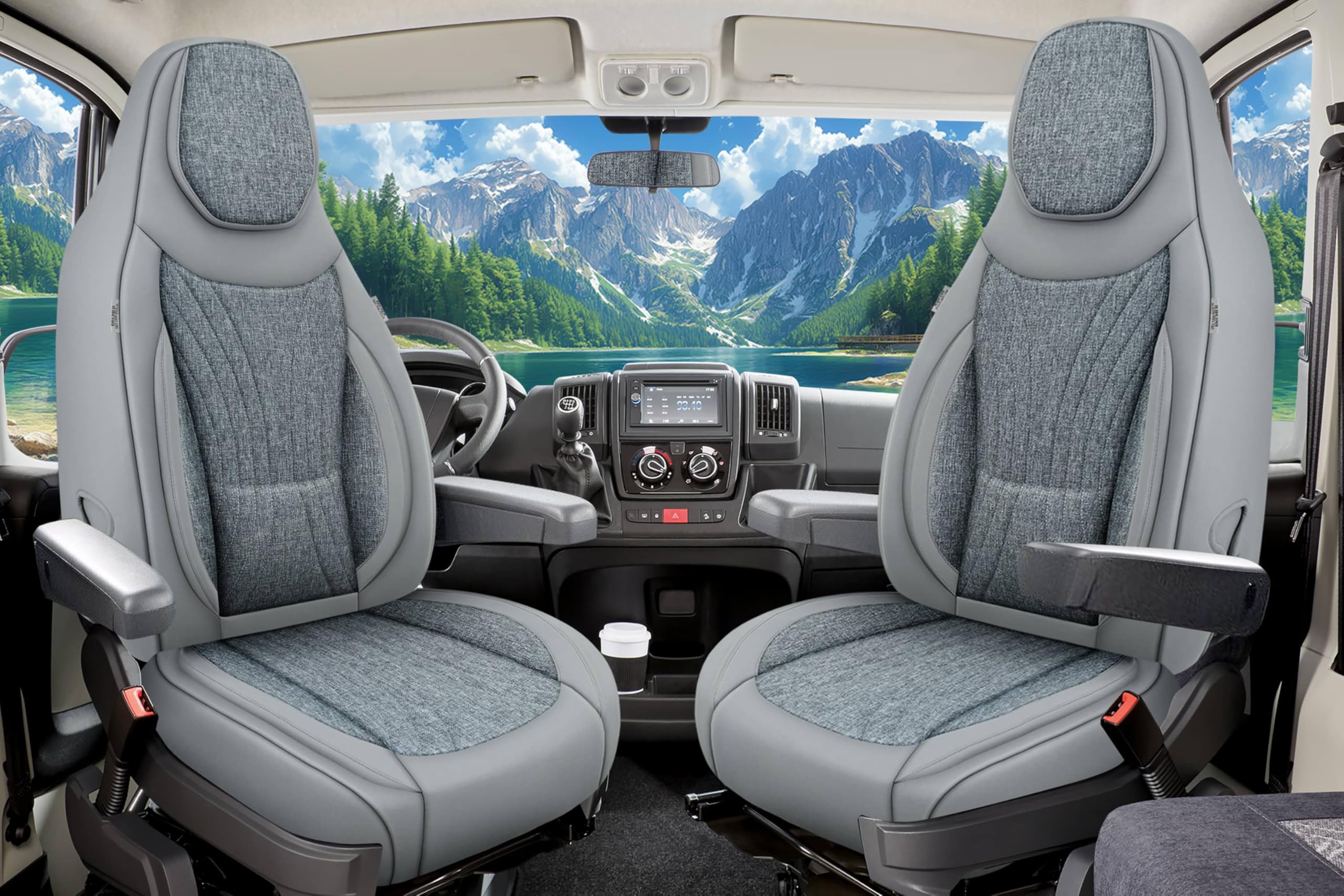 Wohnmobil Sitzbezüge für Fiat Ducato Citroen Jumper Peugeot Boxer C8