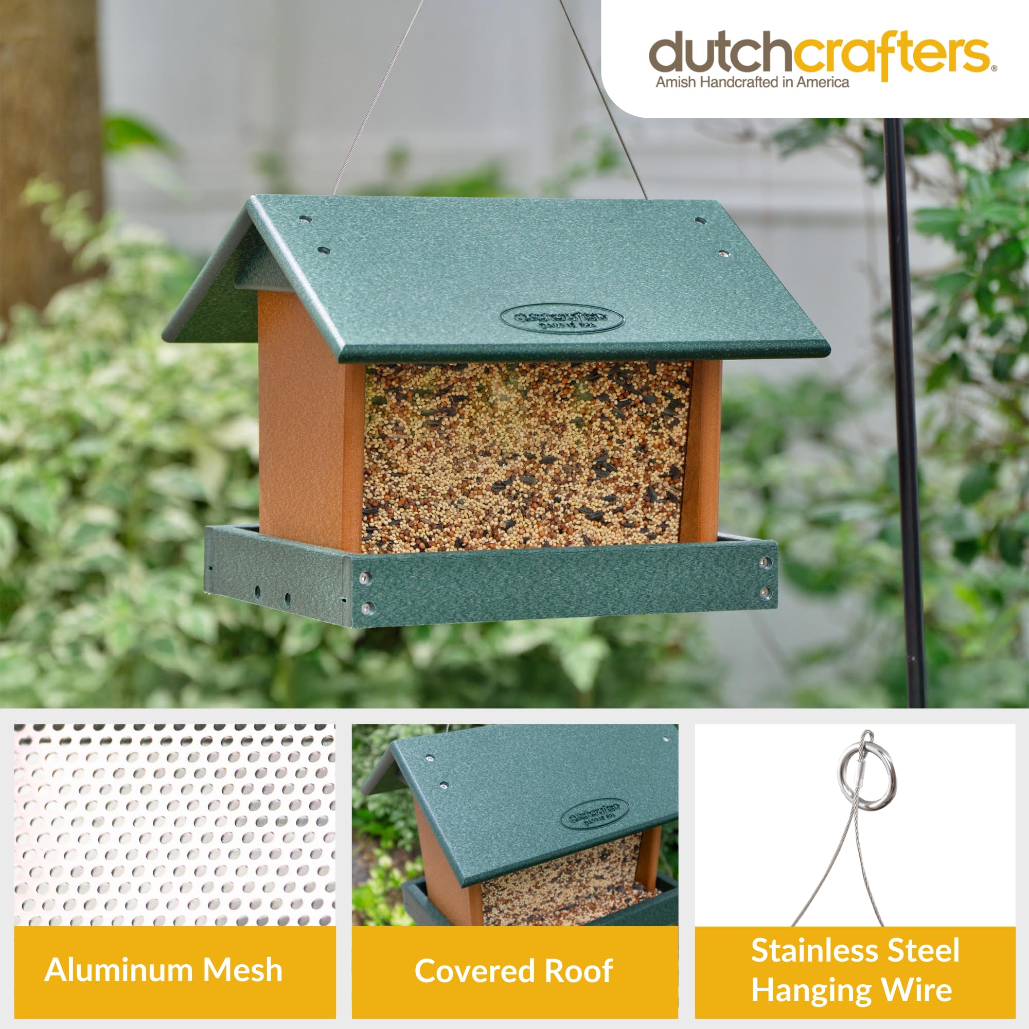 Mangeoire à Oiseaux Entière En Plastique à Suspendre Pour Pics