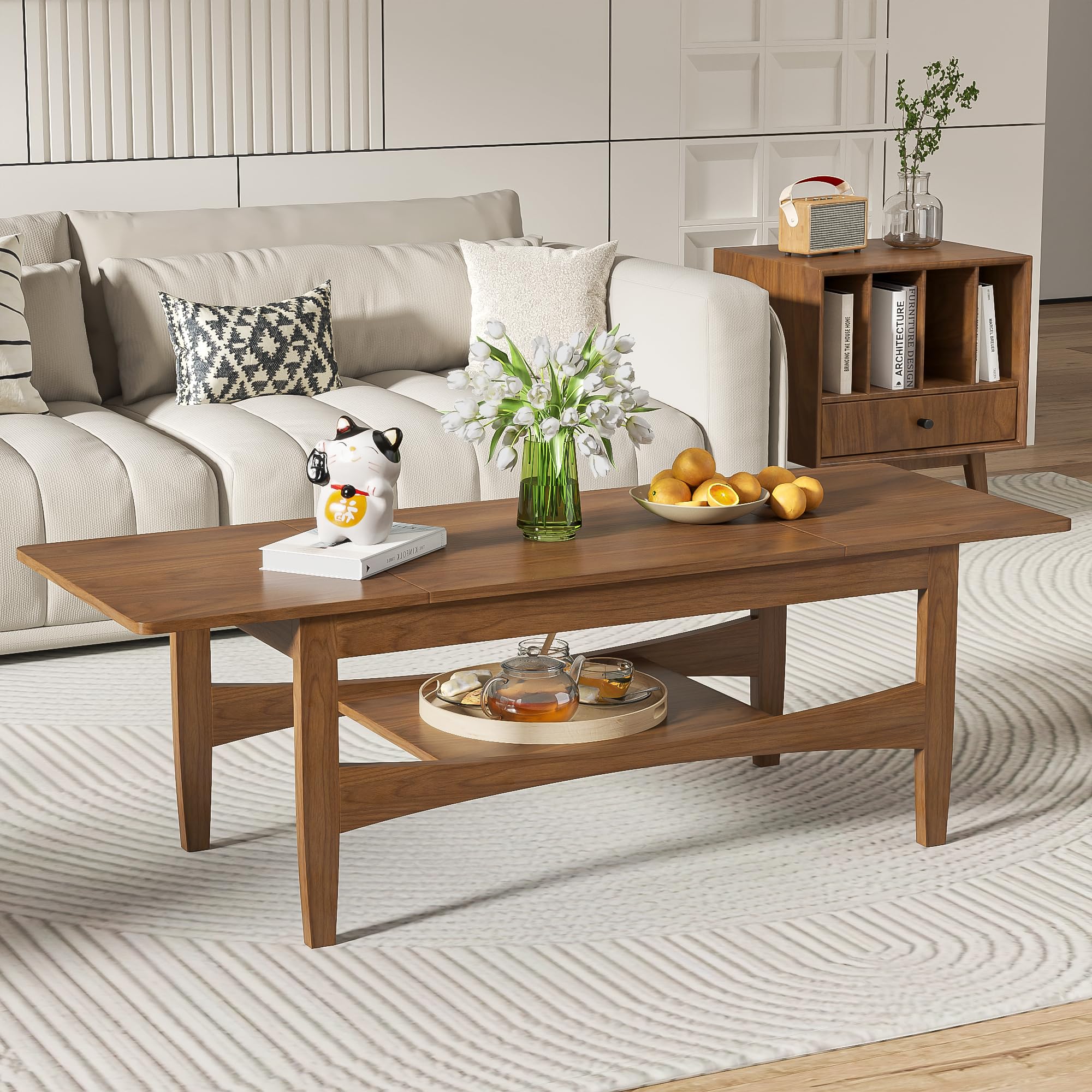 Amazon.com: Oubayajia Coffee Table with Lifting Top, Rectangle