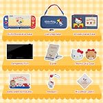 Kuitmor Switch Accessories Bundle for Nintendo Switch OLED:Carrying Case,Protective Case,Game Card Case,Screen Protector,Playstand,Thumb Grip Caps and More(11 in 1)