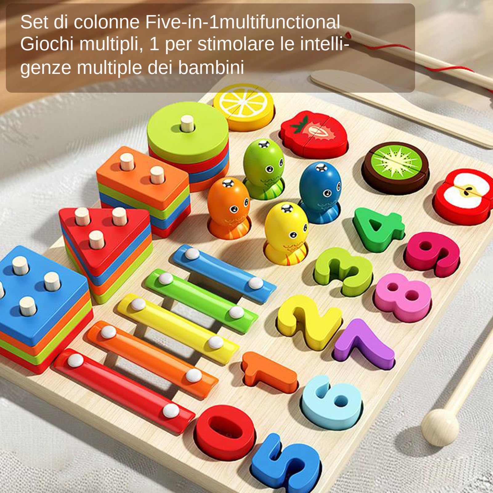 Giochi In Legno Da Ordinare E Impilare Giocattolo Prescolare Educativo
