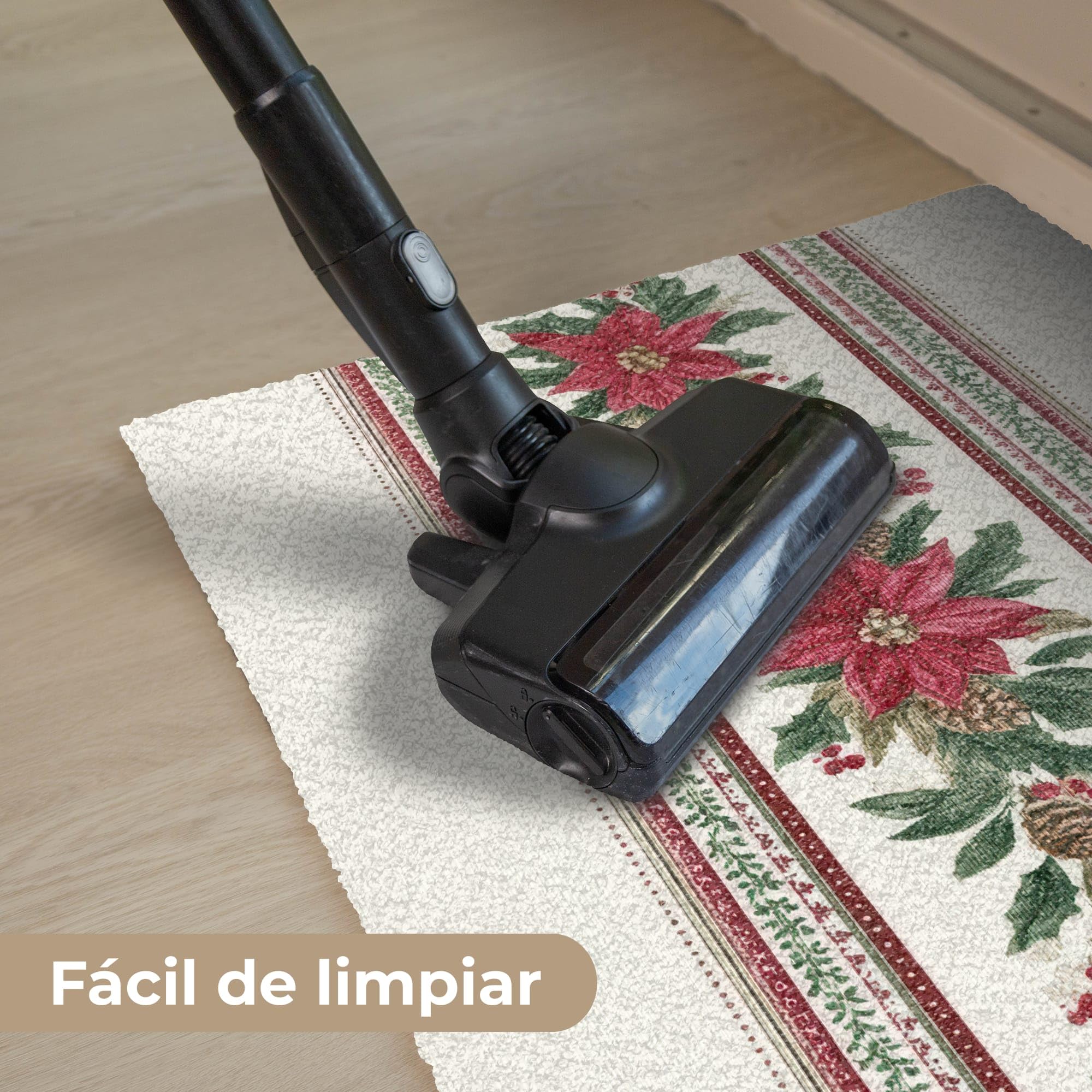 MuchoWow© Felpudo 40x60 cm Graciosos Divertidos Divertido Entrada Casa Tapete Goma Original Amazon Alfombra de Alfombrillas Interior Exterior Tira Navidad - Flor Pascua - Rojo - Verde