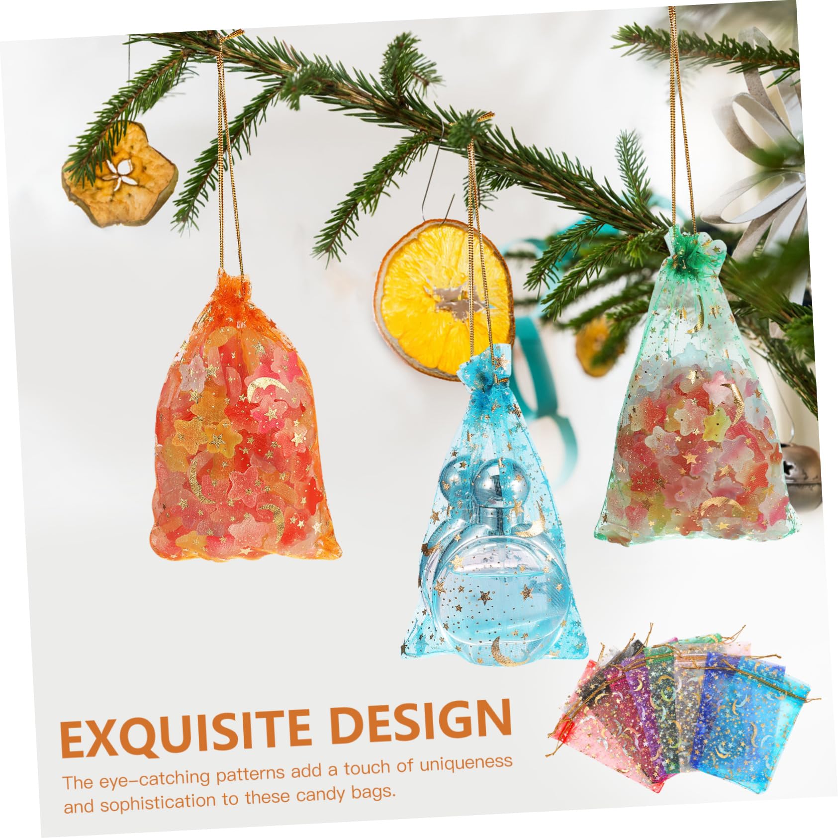 Beavorty 300 Stk Xingyue Mullbeutel Süßigkeitenbeutel Geschenktüten organza bags bonbontüten geschenketüten geschenkbeutel säckchen kleine Organzasäckchen Organzabeutel mit Kordelzug