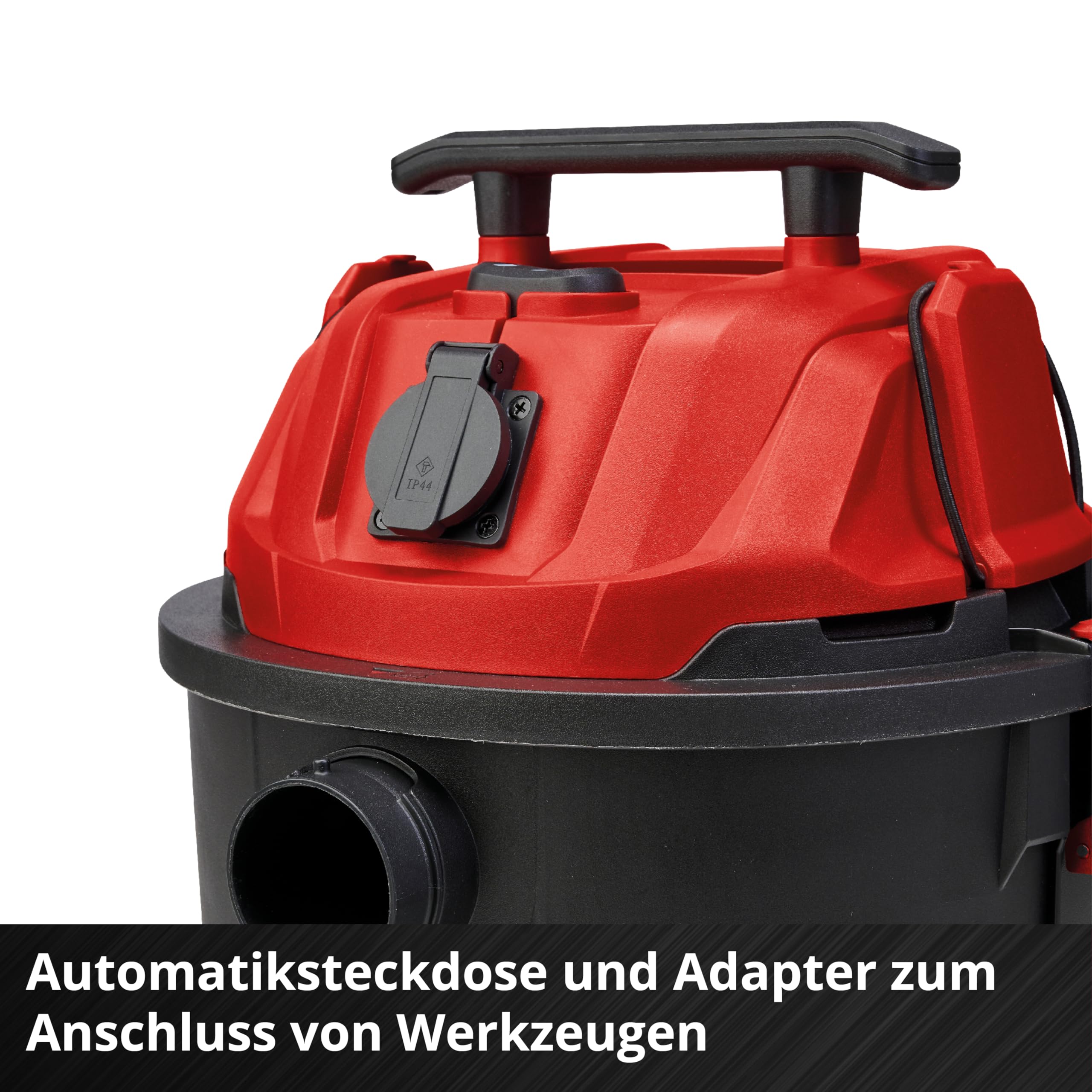 Einhell Nass-Trockensauger TC-VC 1930 A (1.500 Watt, 190 mbar Saugleistung, Automatiksteckdose, 30 L Auffangbehälter, Tragegriff, inkl. Düsen, Filter und Schmutzfangsack)
