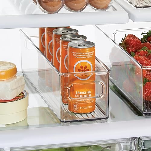 Miniatura 3 de InterDesign Contenedor de almacenamiento para refrigerador y congelador, contenedor organizador profundo para cocina, transparente