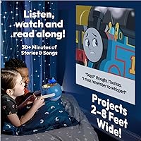 Vista 2 de Proyector de libros para niños, Thomas & Friends, 5 historias clásicas, lectura en voz alta, 10 canciones, luz nocturna, música relajante, cuentos