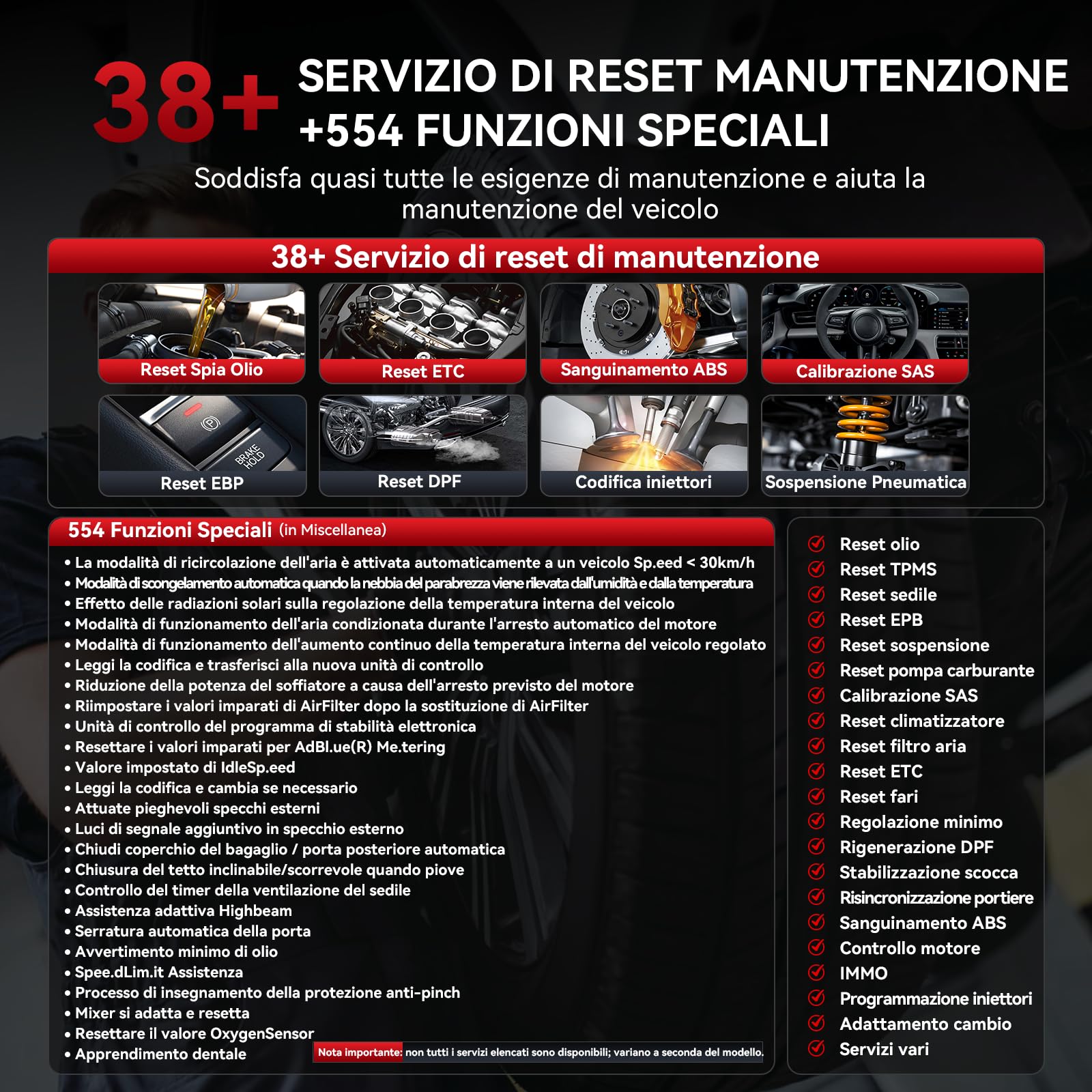 iCarsoft MB V4.0 Strumento di Diagnostica Bidirezionale para Benz/Sprinter//Smart/Maybach+ 2 marchi Auto Aggiuntivi, Scanner OBD2 con 38 Servizi, Test Bidirezionale -Aggiornamenti Gratuiti