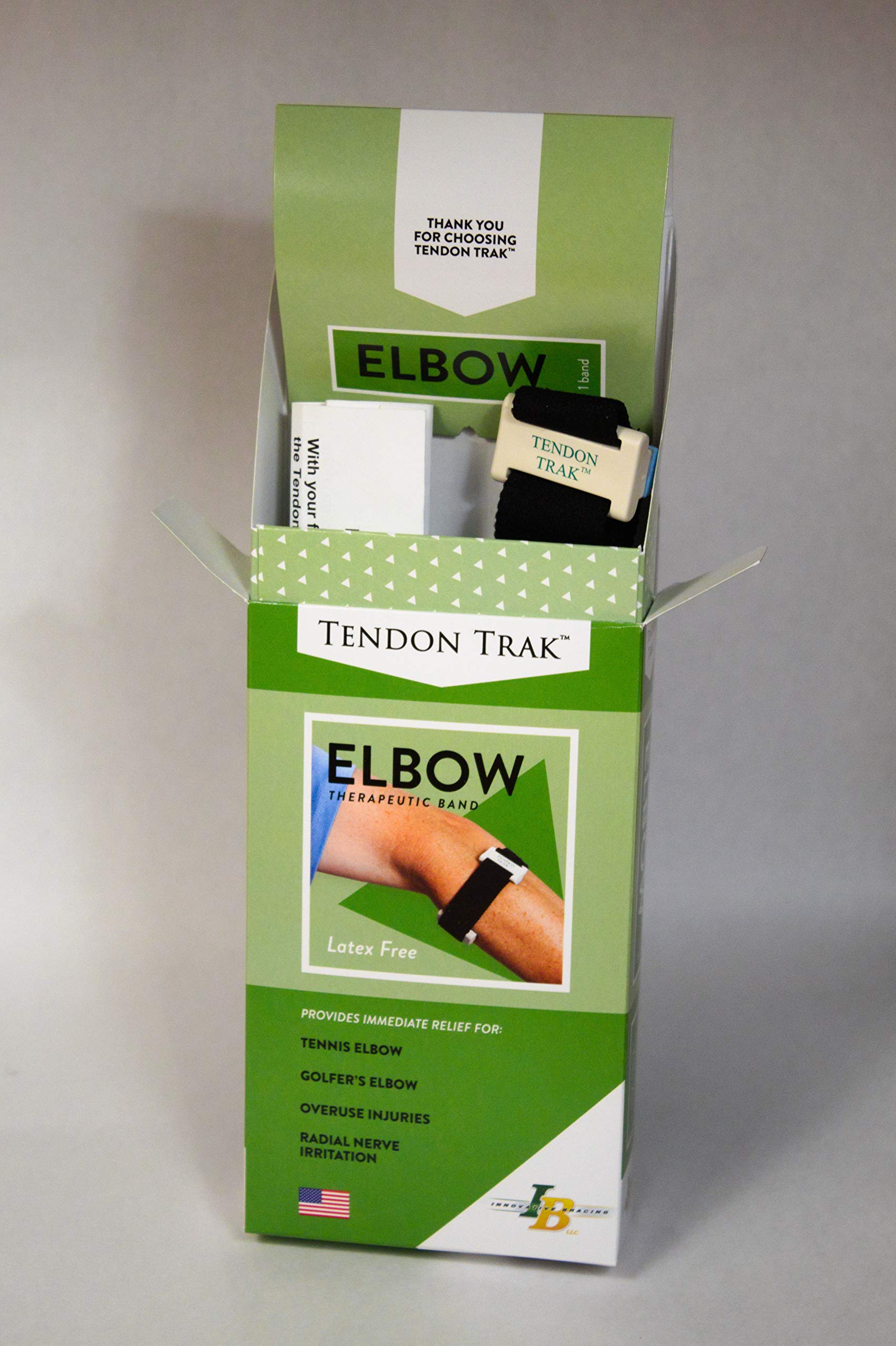 Gomito per tendini – fornisce un sollievo immediato dal dolore per gomito del tennis, gomito del golfista e irritazione dei nervi radiali utilizzando un supporto brevettato per il tessuto irritato.