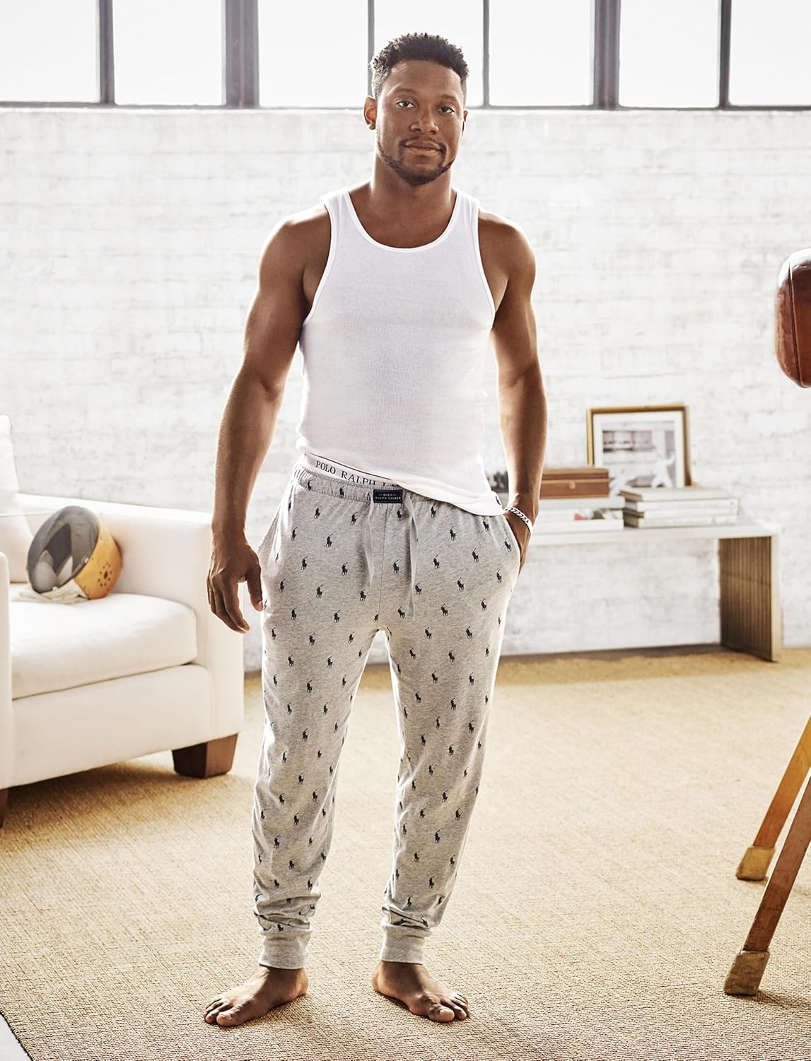 Polo Ralph Lauren Mens Classic Fit Cotton Tanks 3-Packs - Image 3