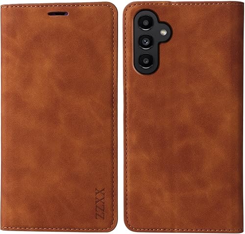 ZZXX Funda tipo cartera para Samsung Galaxy A13 5G con bloqueo RFID, ranura para tarjetas, función atril, magnética, de piel suave, para Samsung disponible en Yaxa Venezuela