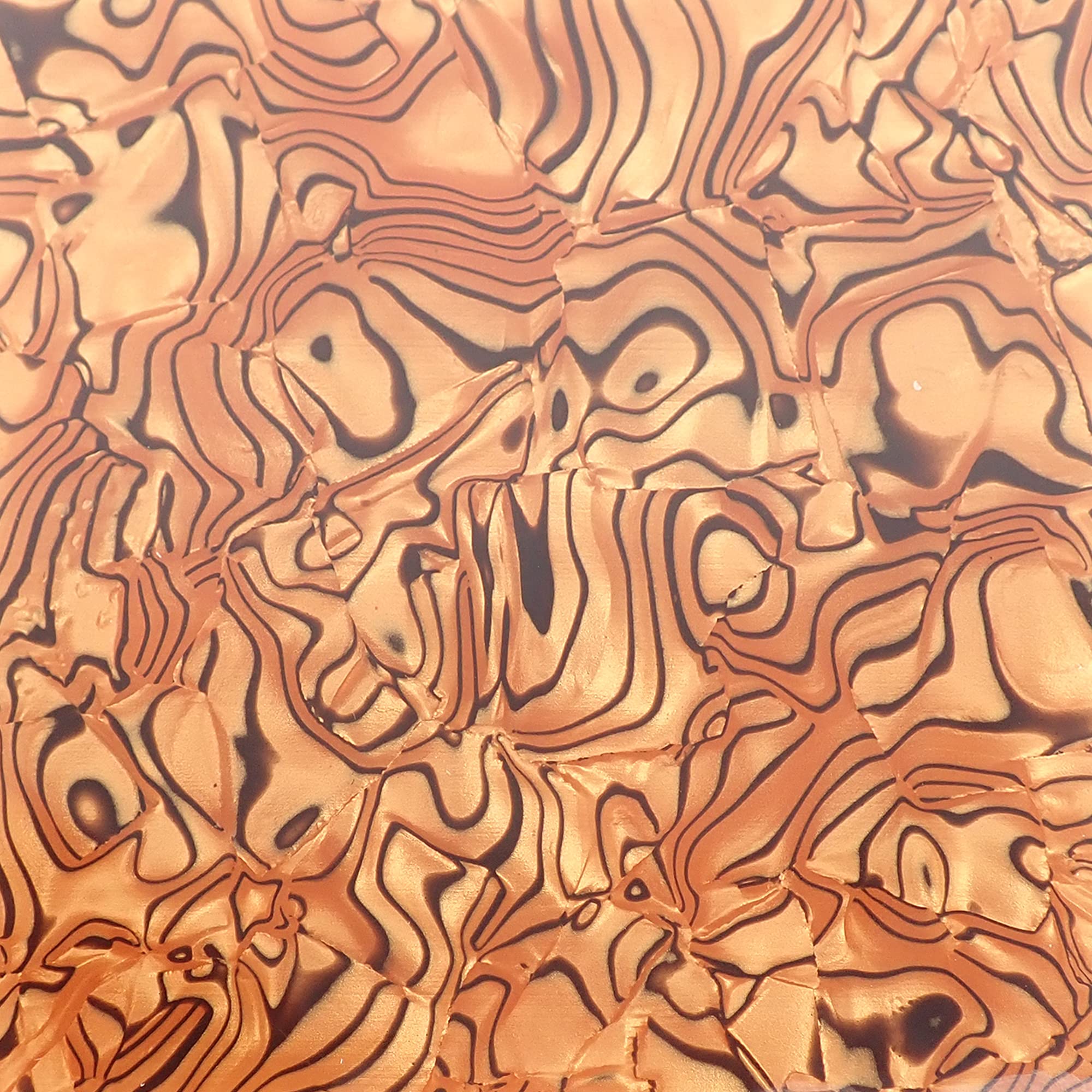 Brown Tiger Shell Celluloid Laminate Cast Acrylic Sheet, 3mm thick (150x125mm), 150 x 125mm