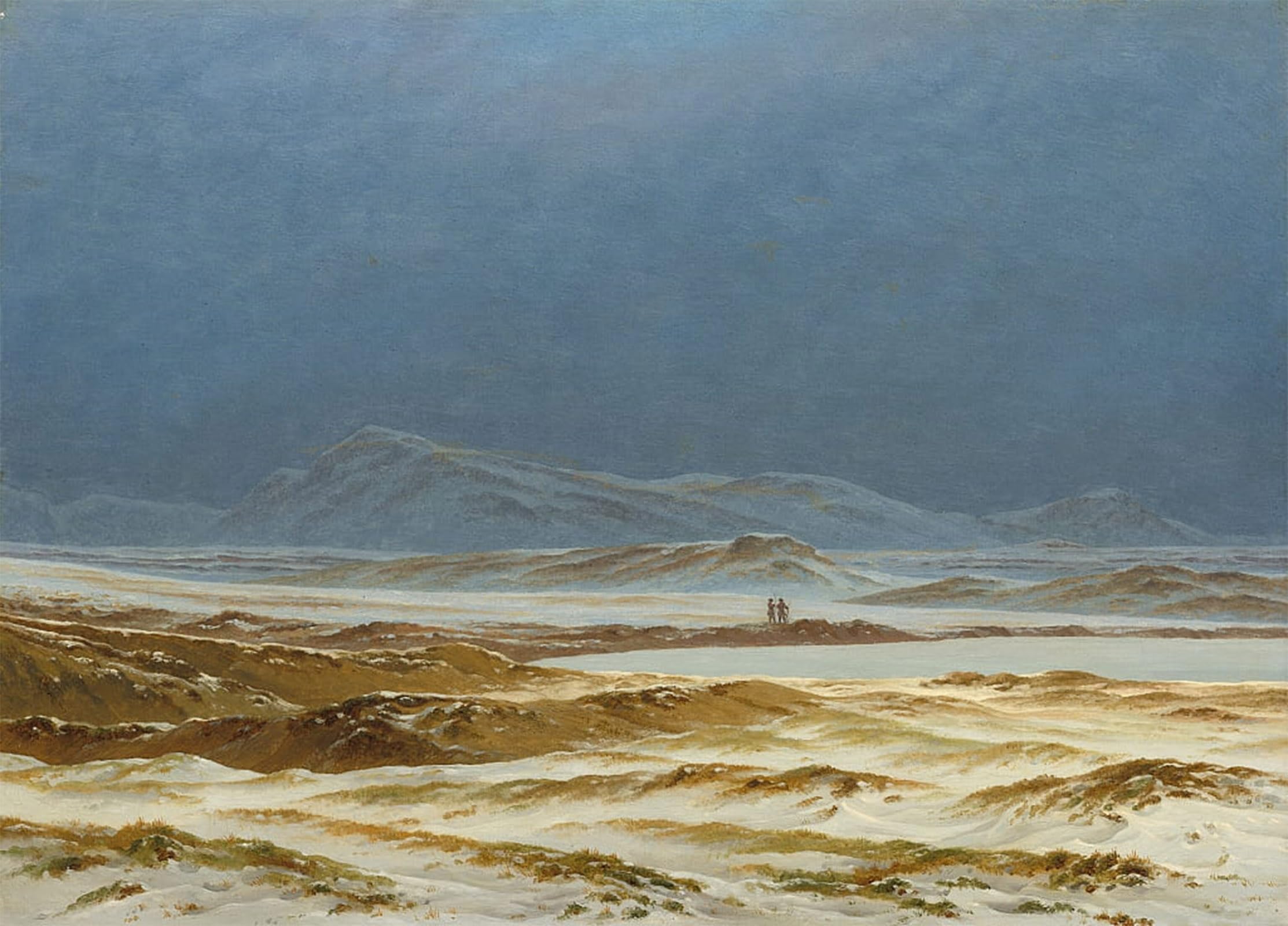 POSTERIIk Vintage Art Print Images Pictures Print Northern Landscape Springc by Caspar David Friedrich Modern Colour Posters for Office Home Decor 60x90cm