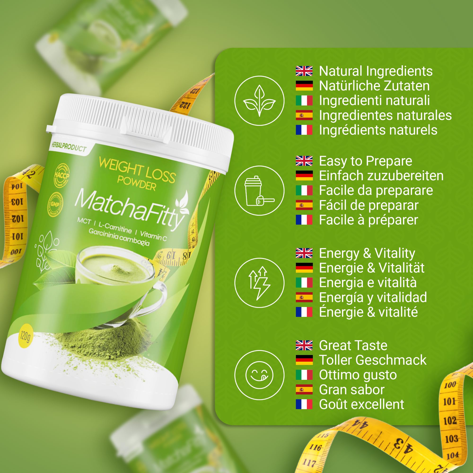 MatchaFitty 120 gram