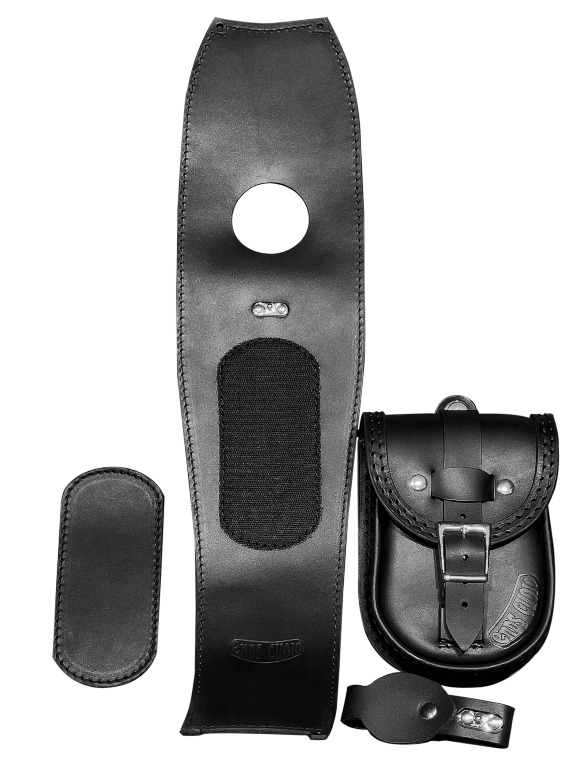 SIKUAI Fuel Tank Bag, Black Tank Bib W/Pouch Replacement For