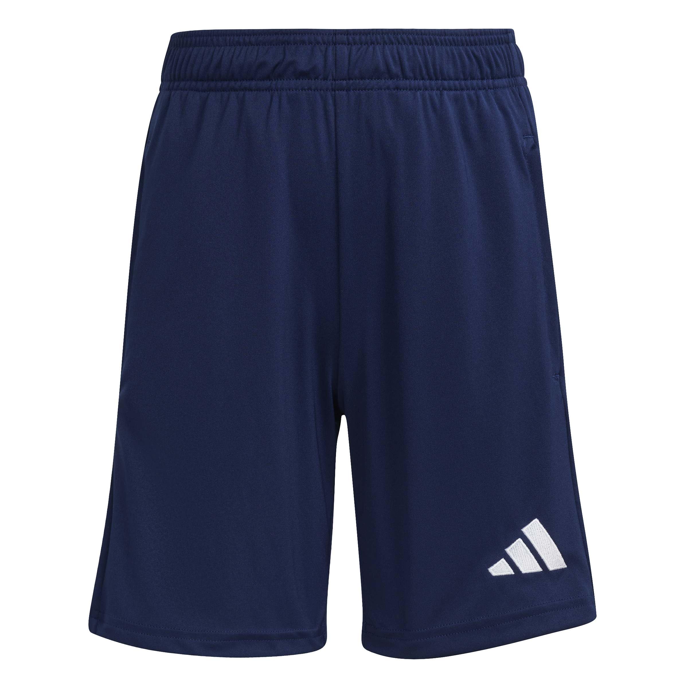 adidas Unisex Kids Entrada26 Training Kids Shorts, Team Navy Blue 2/White, 11-12 Years