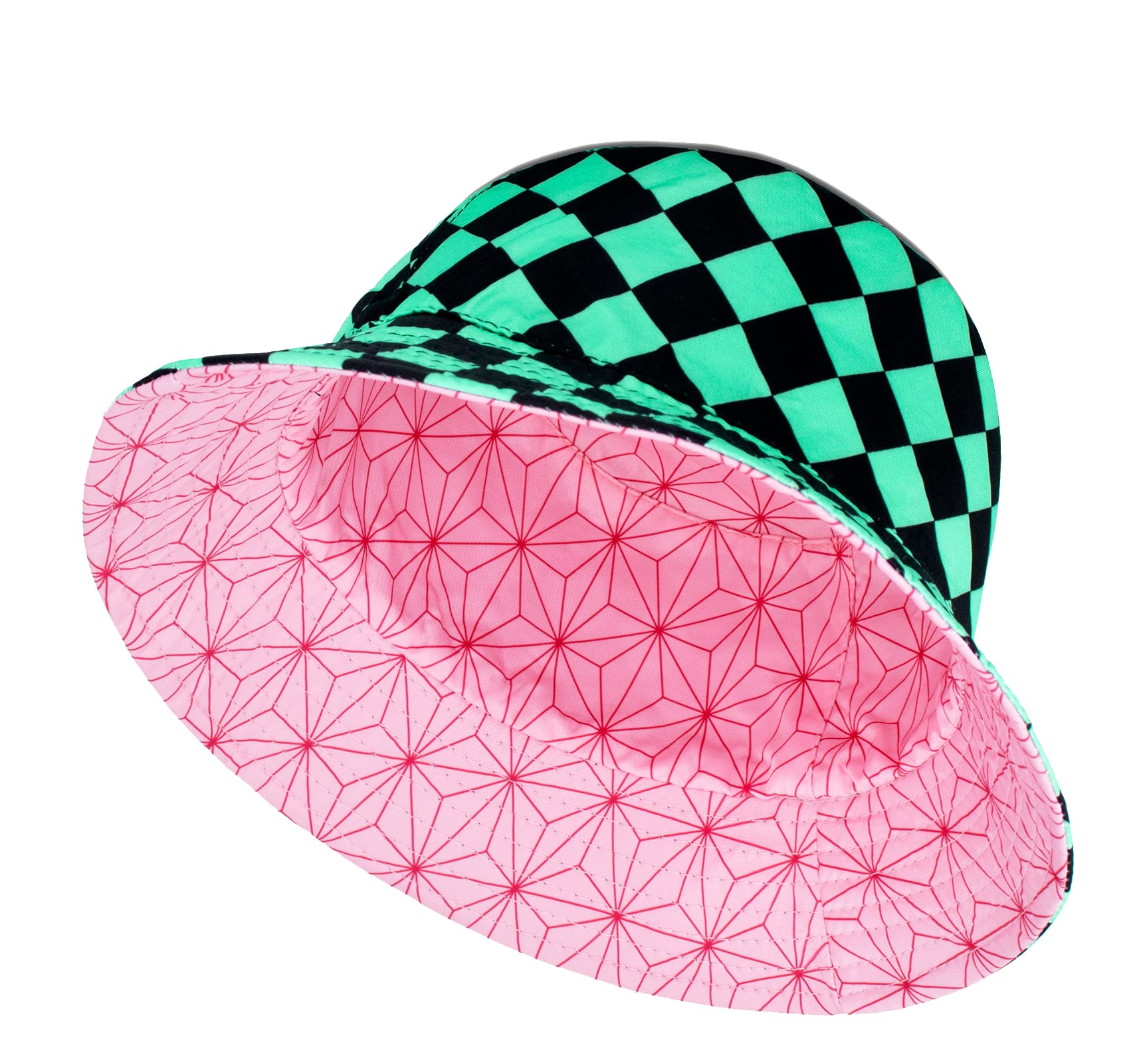 SoutrendBucket Hat All Over Print Fishing Hat Reversible Double Side Wear Anime Bucket Hat