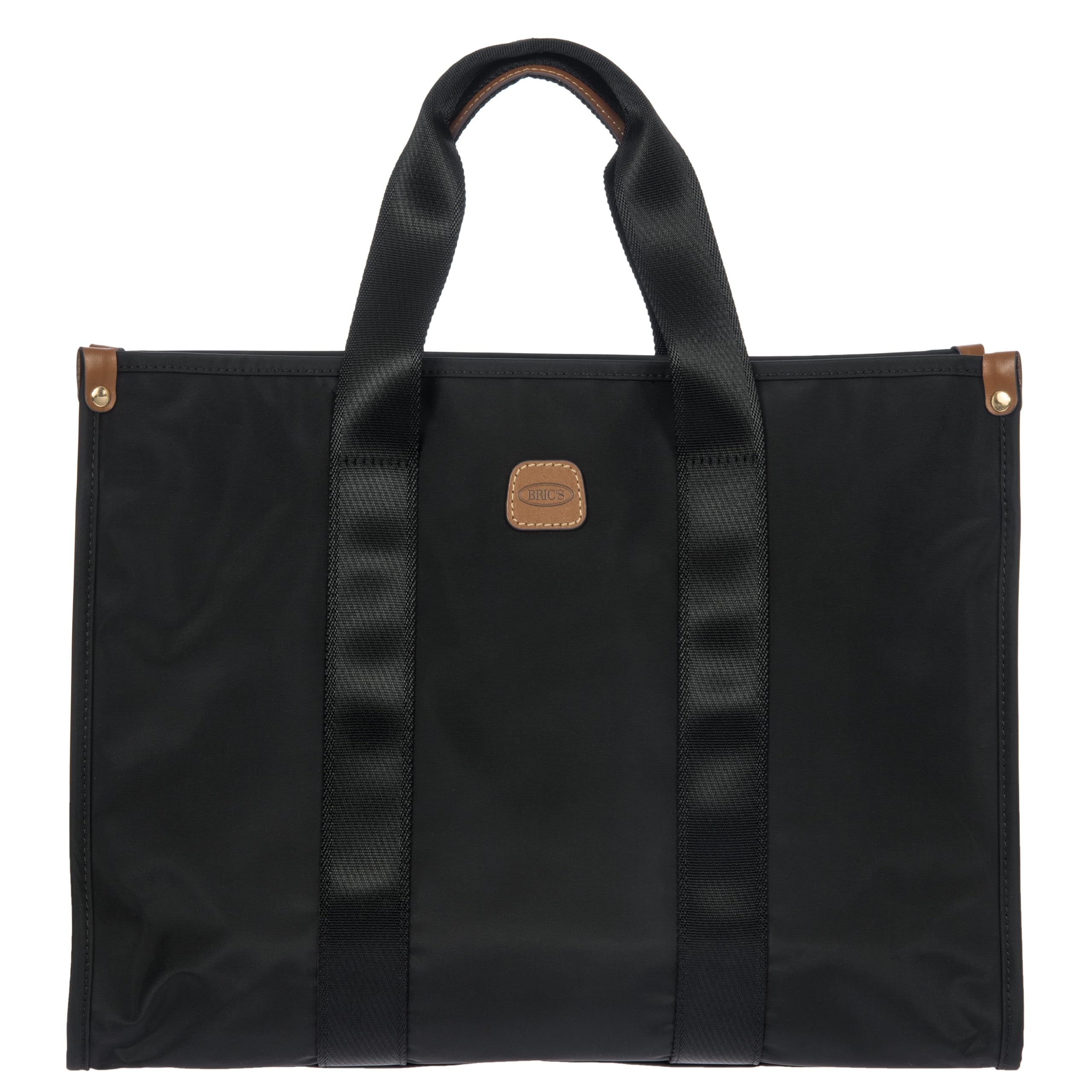 Brics X-Travel Medium Shopper Bag Waterproof Tote with Reinforced Bottom Padded Laptop Pocket and Trolley Strap