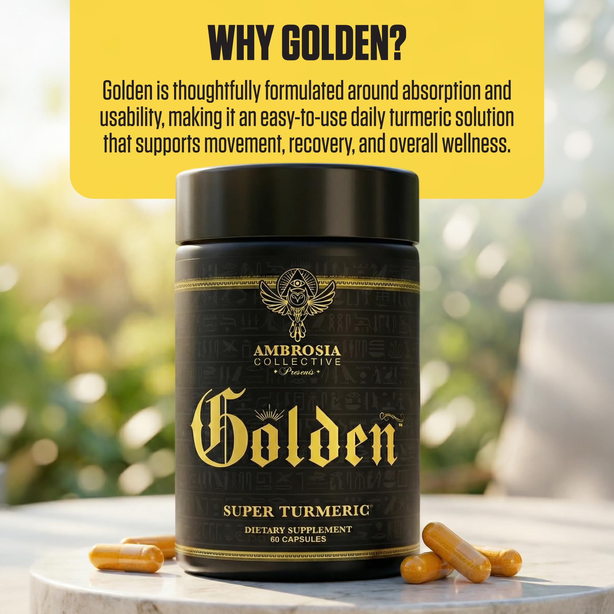 Amazon.com: Ambrosia Golden Super Turmeric | Bioavailable Curcumin