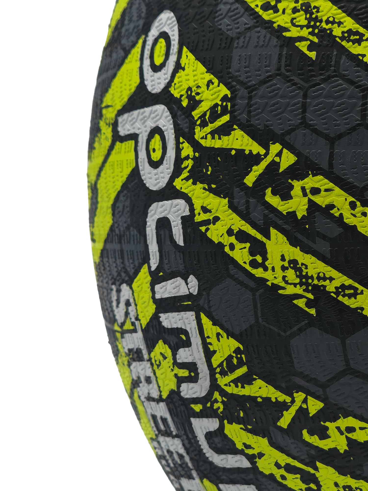 Optimum Street Rugby Ball - Durable, High-Visibility, Superior Grip & Control Surfaces & Skill Levels, Black / Yellow, 5 - Image 4