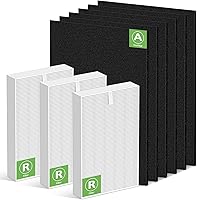 Vista 1 de Filtro HEPA HPA300 de repuesto para purificadores de aire Honeywell serie HPA300, HPA300VP, HPA304, HPA3300, HPA5300, HPA8350, reemplazo HRF-R3
