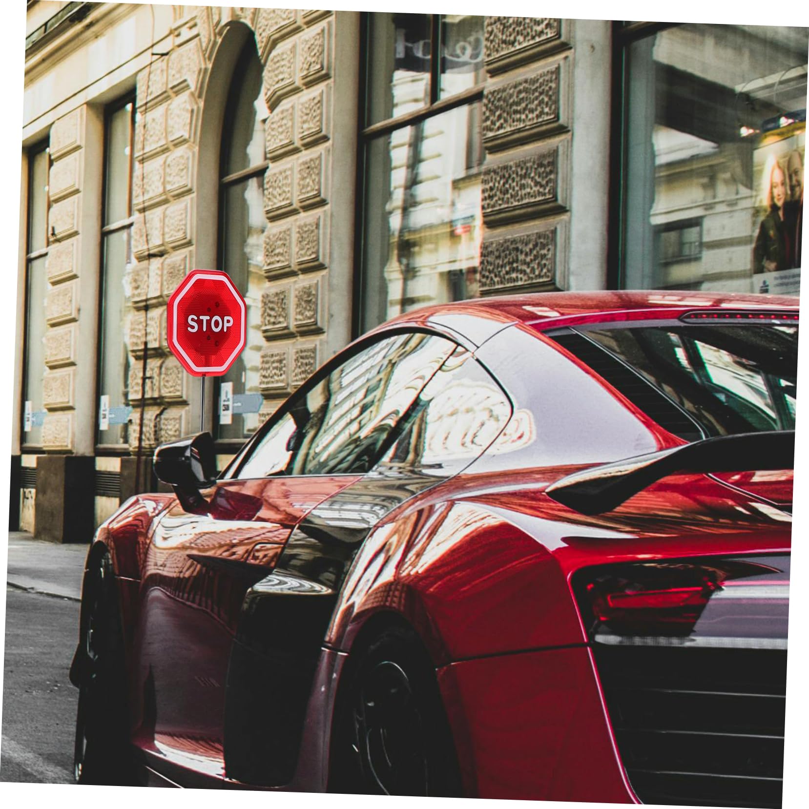 Alipis Sensore Parcheggio Per Garage Segnale Stop Per Garage Luci Led Lampeggianti Alimentato Batteria Per Evitare Collisioni e Migliorare