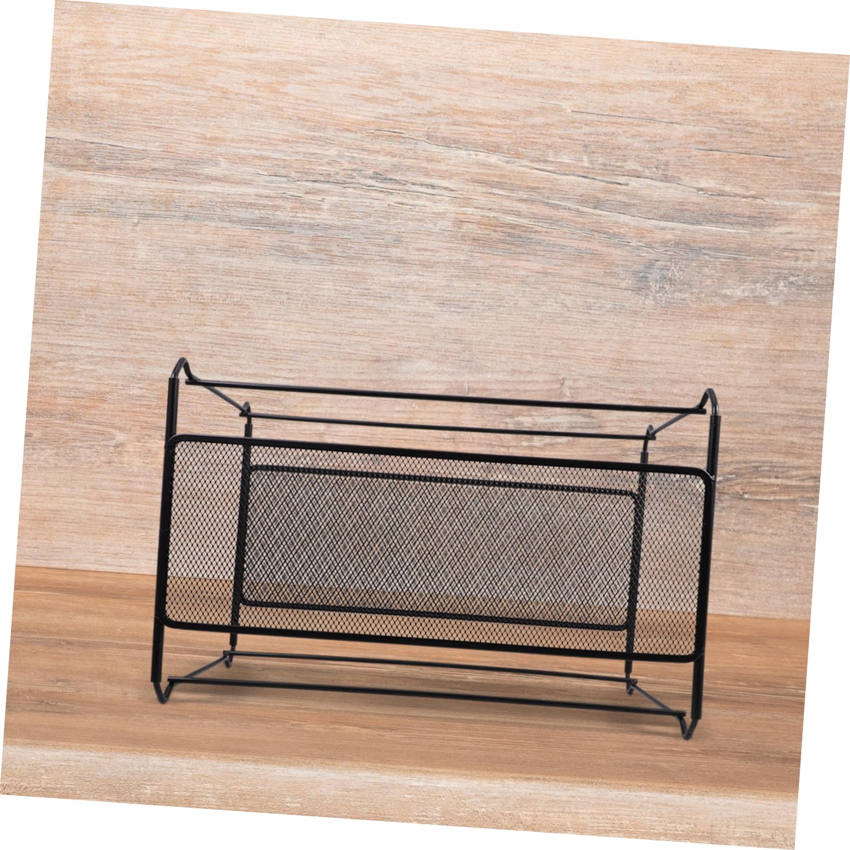KICHOUSE Desktop File Rack File Holder for Organizing Documents Magazines and Letters Creative Mesh Design for Home Office Storage
