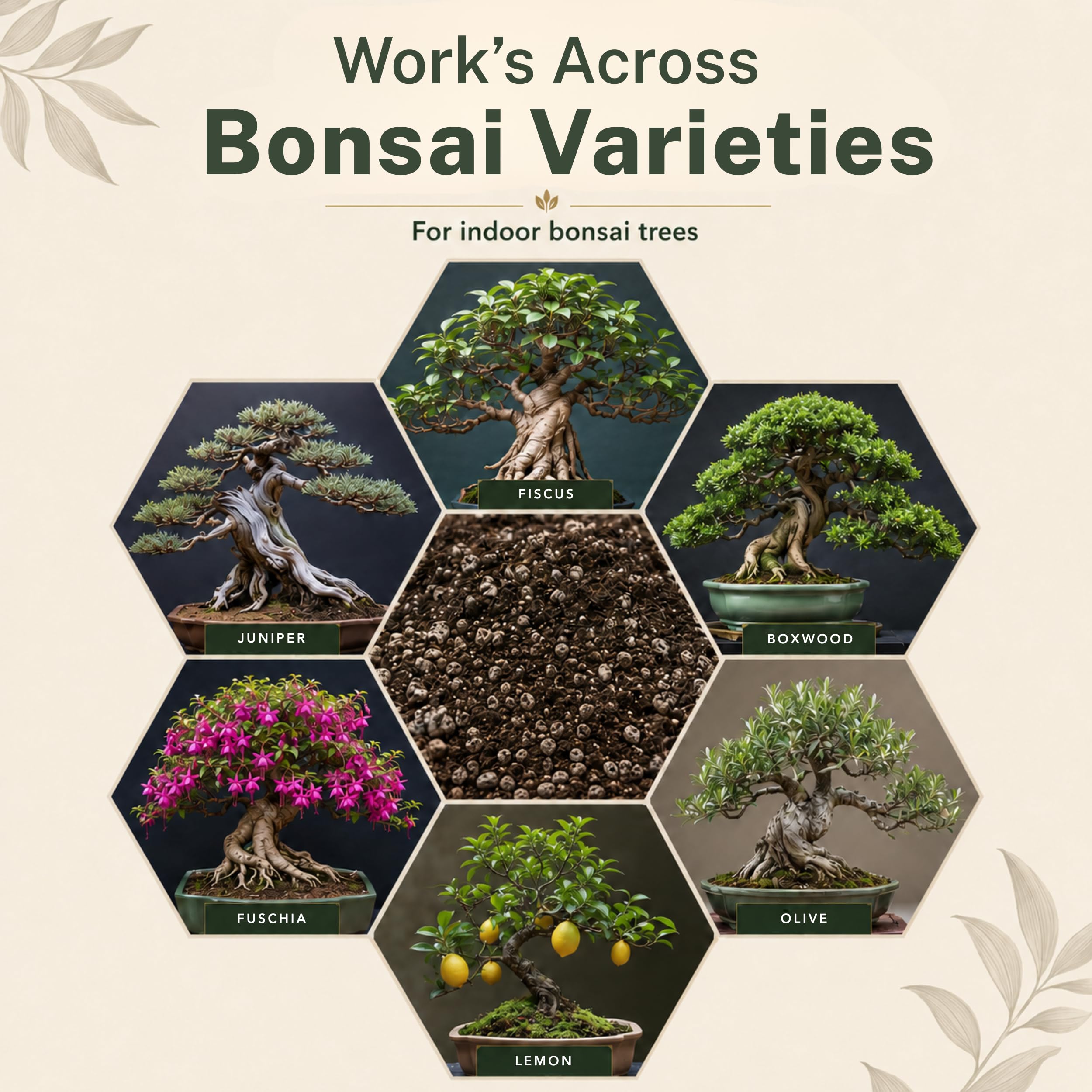 Mieszanka gleby bonsai premium do kwitnących drzew bonsai w pomieszczeniach - idealna ziemia doniczkowa do wszystkich odmian bonsai - mieszanka organiczna dla optymalnego wzrostu - ziemia do roślin