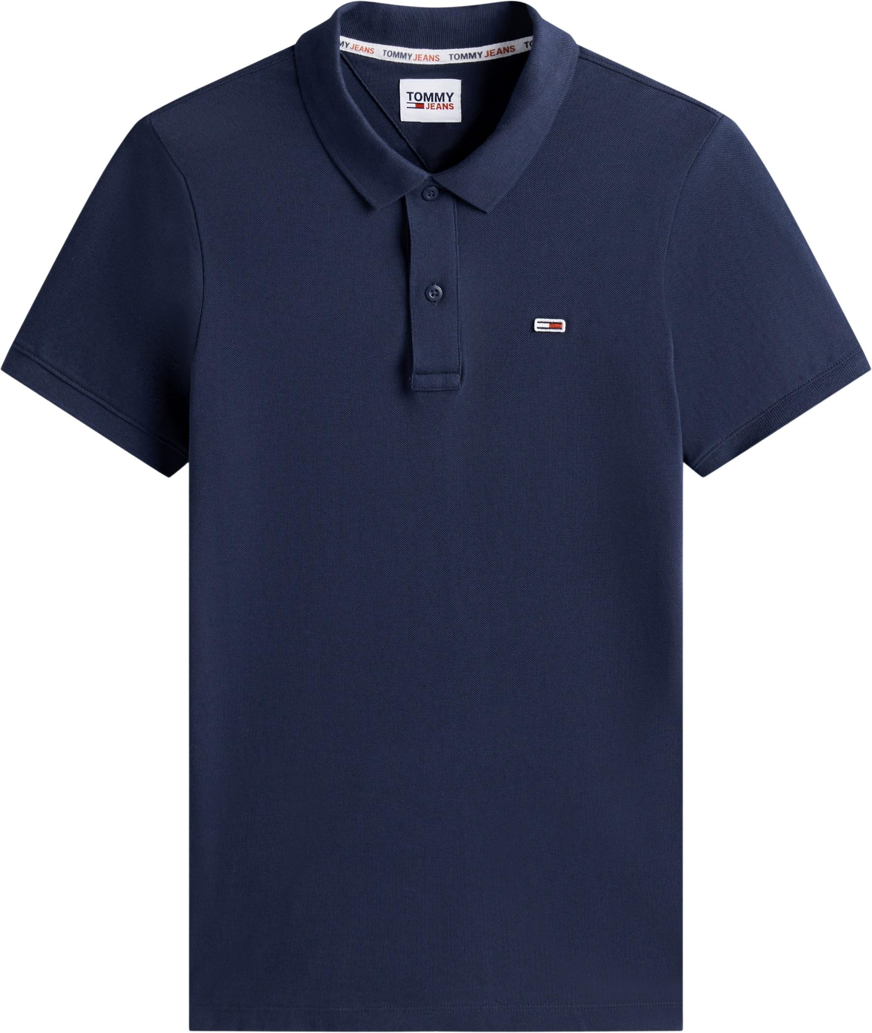 Tommy Jeans Polo Slim Placket pol Niebieski